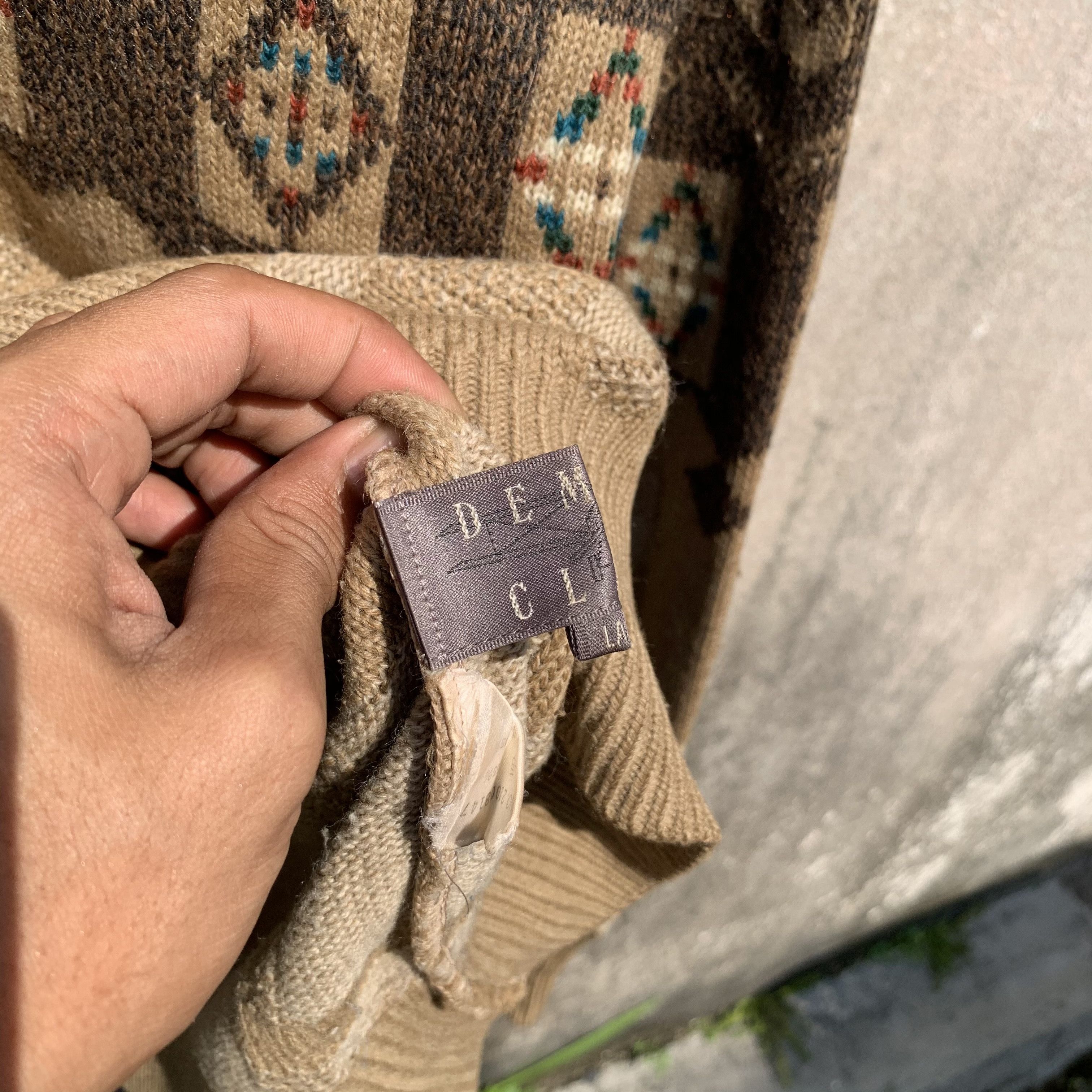 Japanese Brand Navajo Japanese Brand Knit Baggy VERYRARE Turtleneck Sweater Size US S / EU 44-46 / 1 - 8 Thumbnail