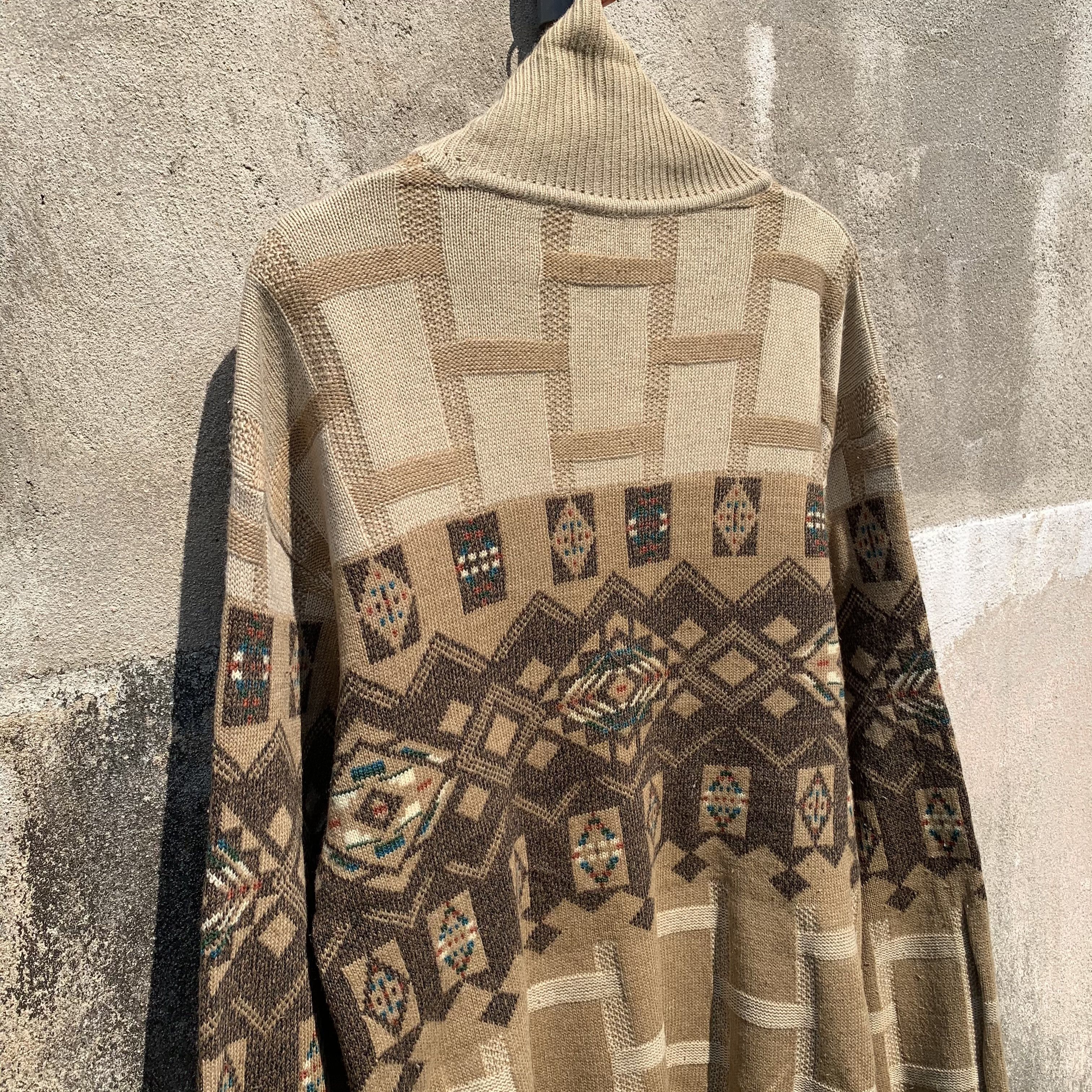 Japanese Brand Navajo Japanese Brand Knit Baggy VERYRARE Turtleneck Sweater Size US S / EU 44-46 / 1 - 11 Thumbnail