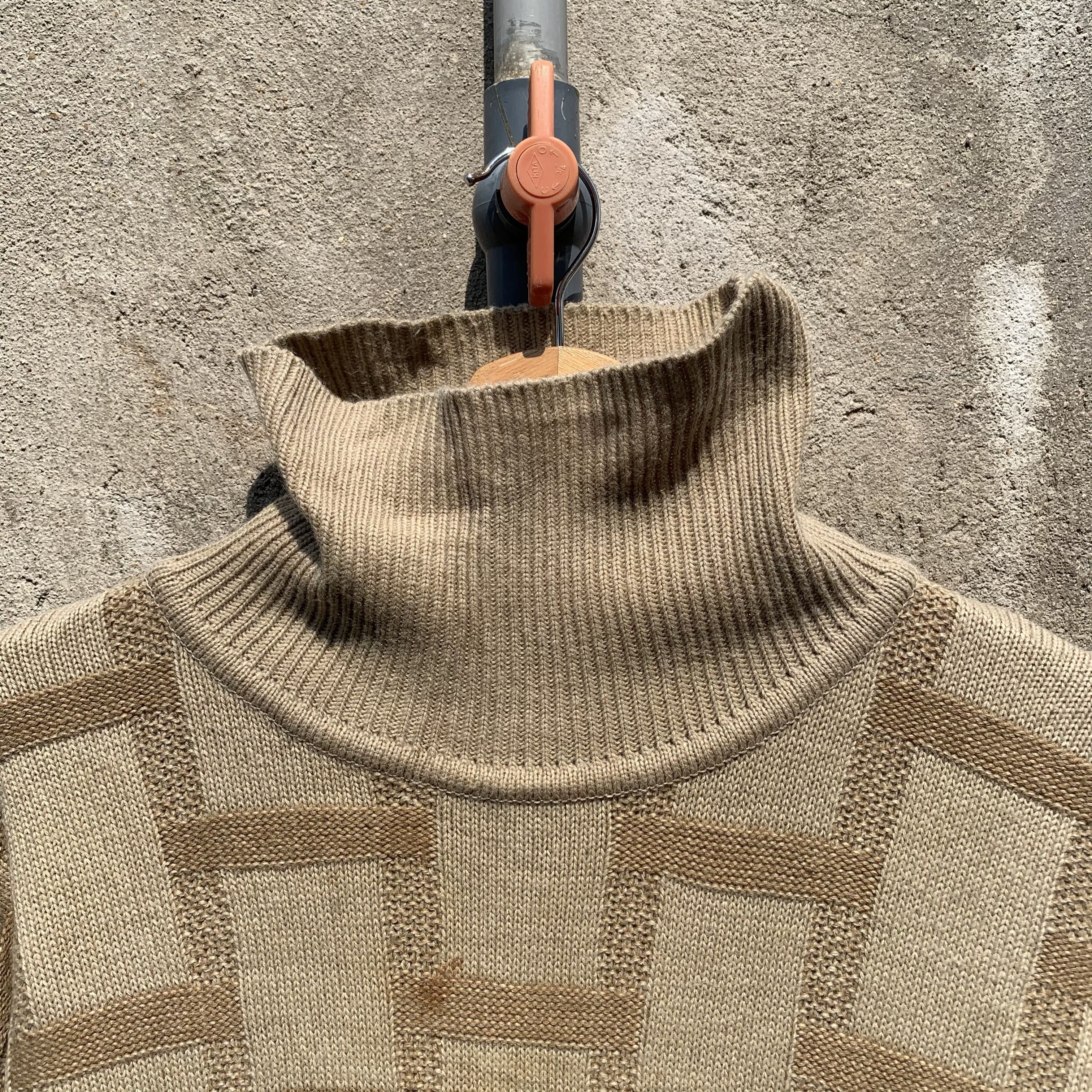Japanese Brand Navajo Japanese Brand Knit Baggy VERYRARE Turtleneck Sweater Size US S / EU 44-46 / 1 - 5 Thumbnail