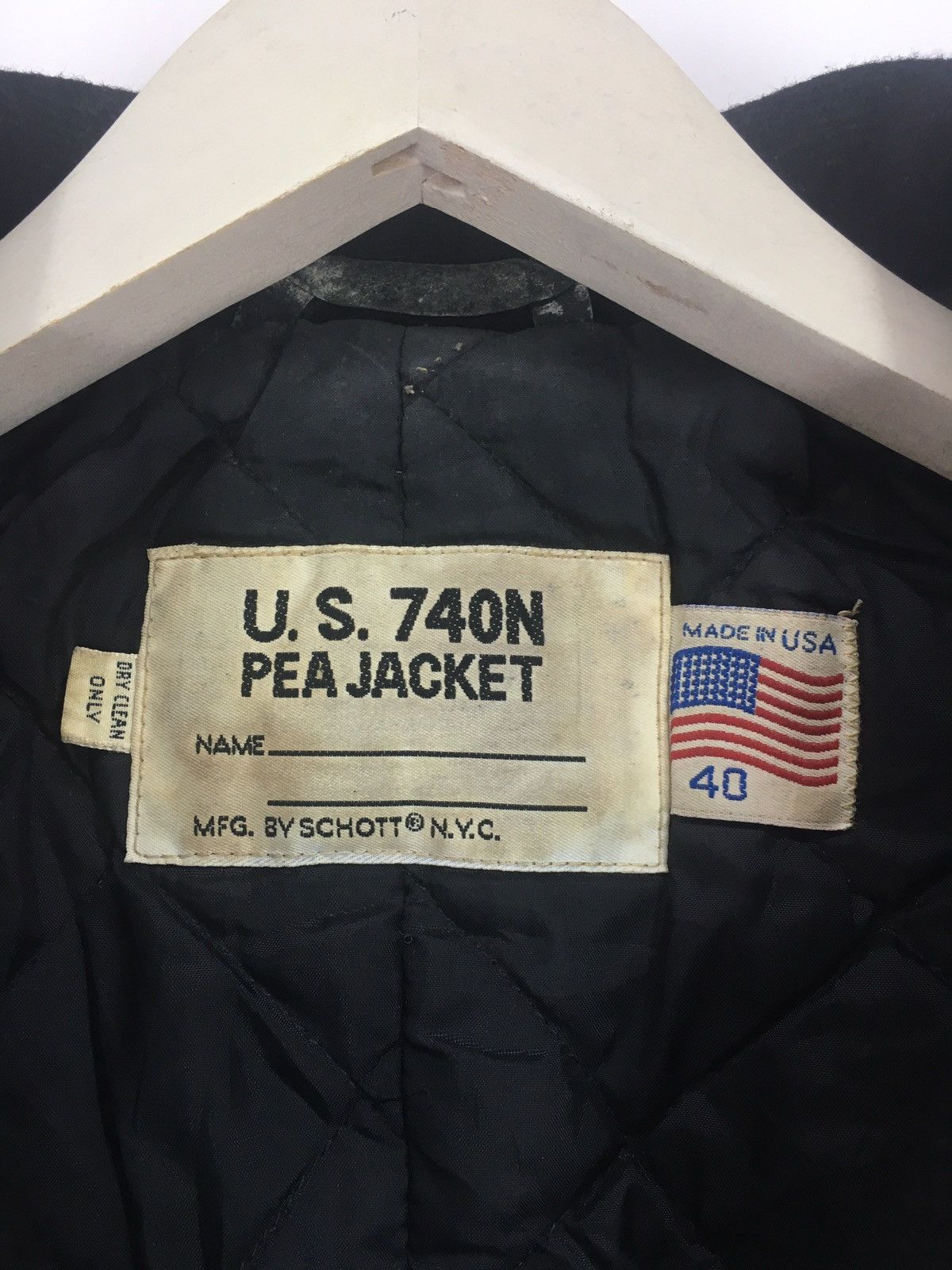 Schott Vintage U.S.740N PEA Jacket by Schott Size US L / EU 52-54 / 3 - 4 Thumbnail