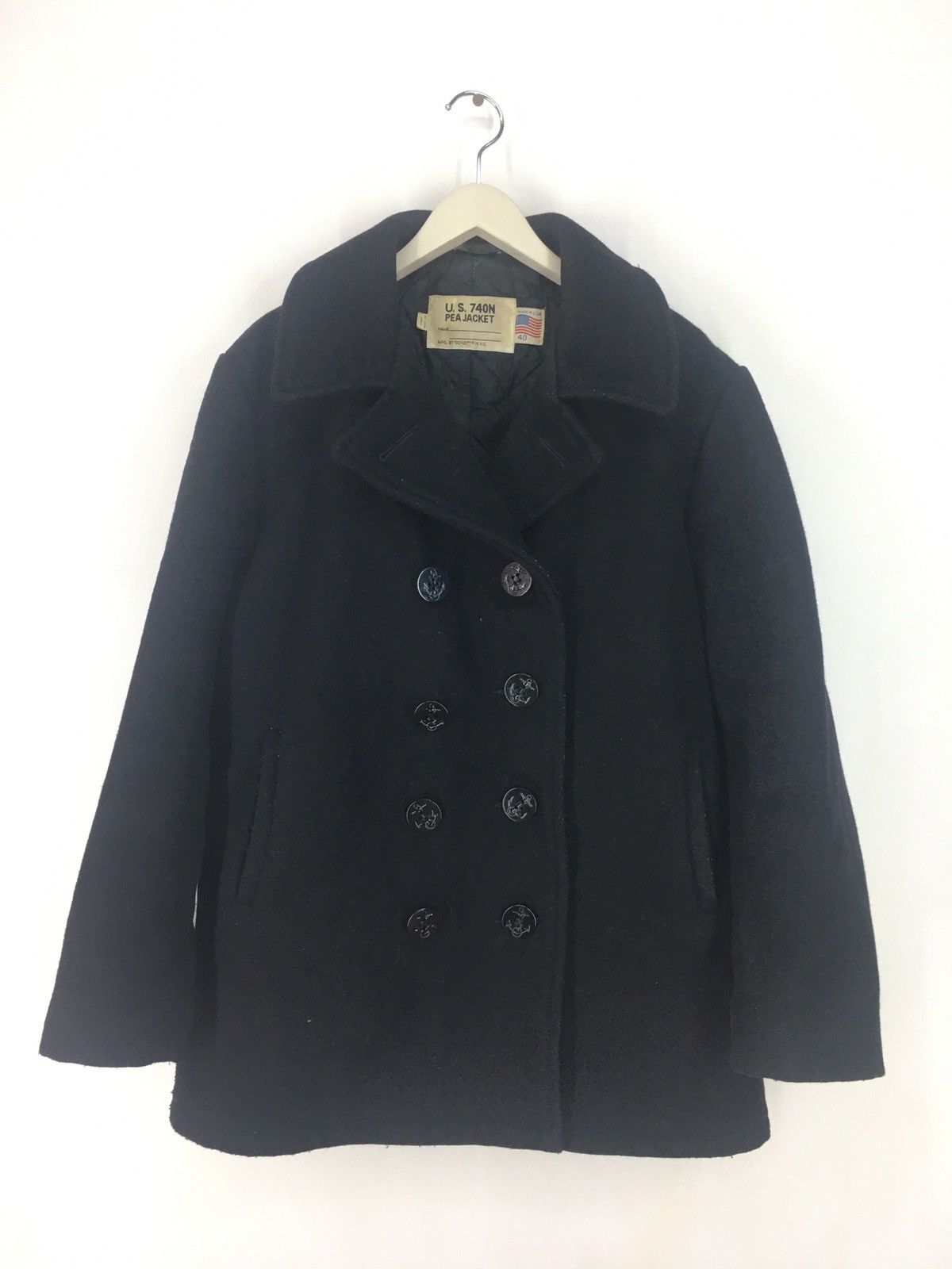 Schott Vintage U.S.740N PEA Jacket by Schott Size US L / EU 52-54 / 3 - 1 Thumbnail