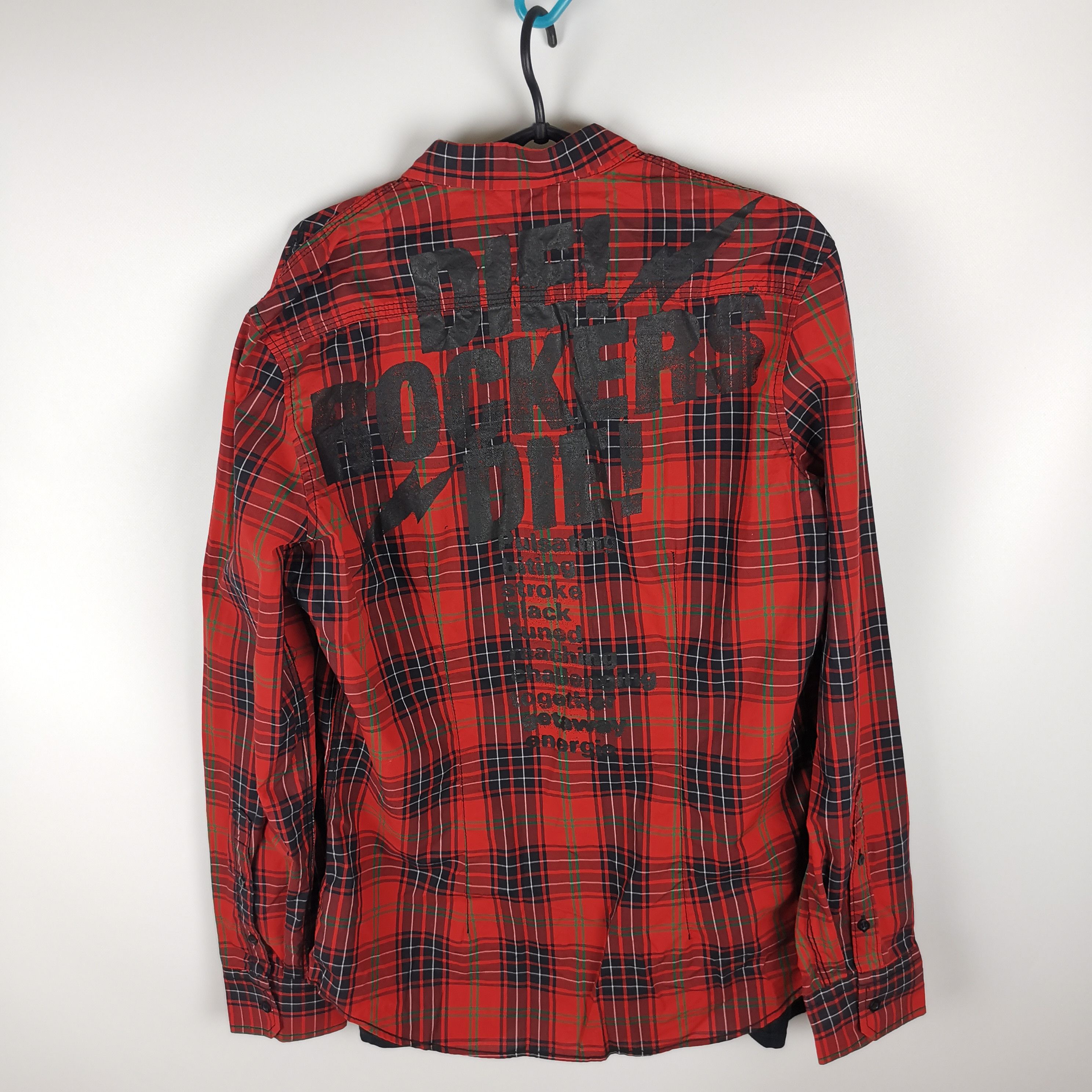 Sixty Die rockers die plaid shirt red made in Italy Size US XL / EU 56 / 4 - 2 Thumbnail