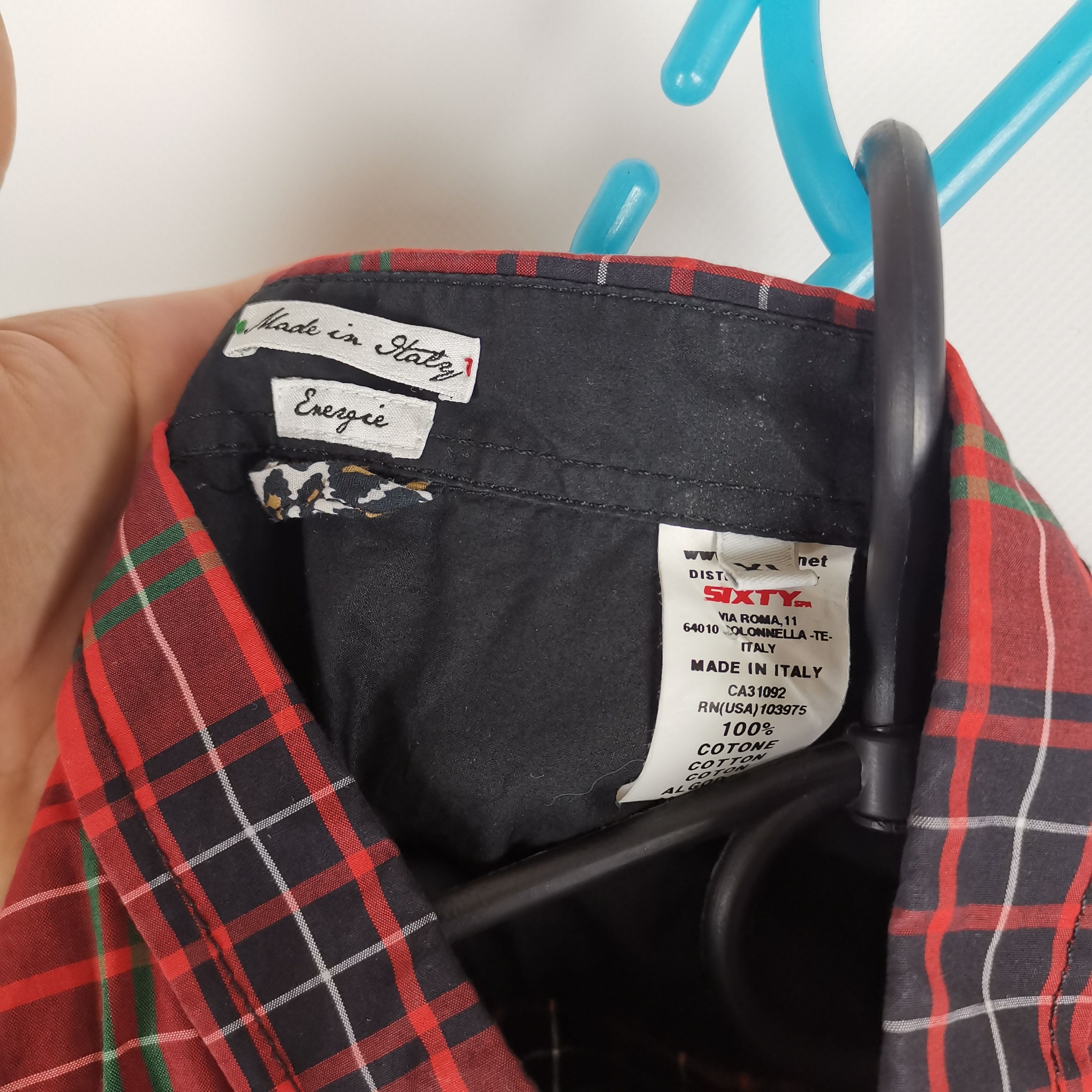 Sixty Die rockers die plaid shirt red made in Italy Size US XL / EU 56 / 4 - 3 Thumbnail