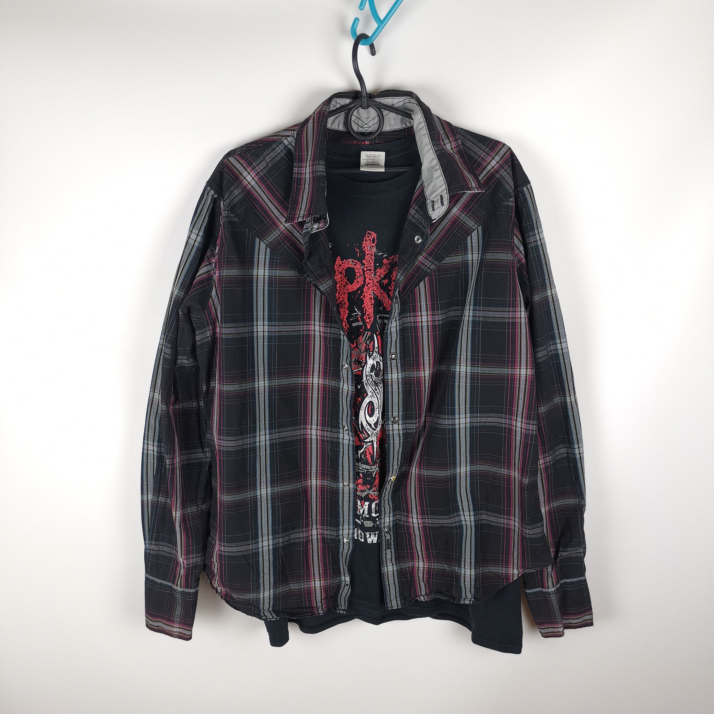 Levi's Levis Indian Skull check plaid shirt overshirt Size US L / EU 52-54 / 3 - 5 Thumbnail