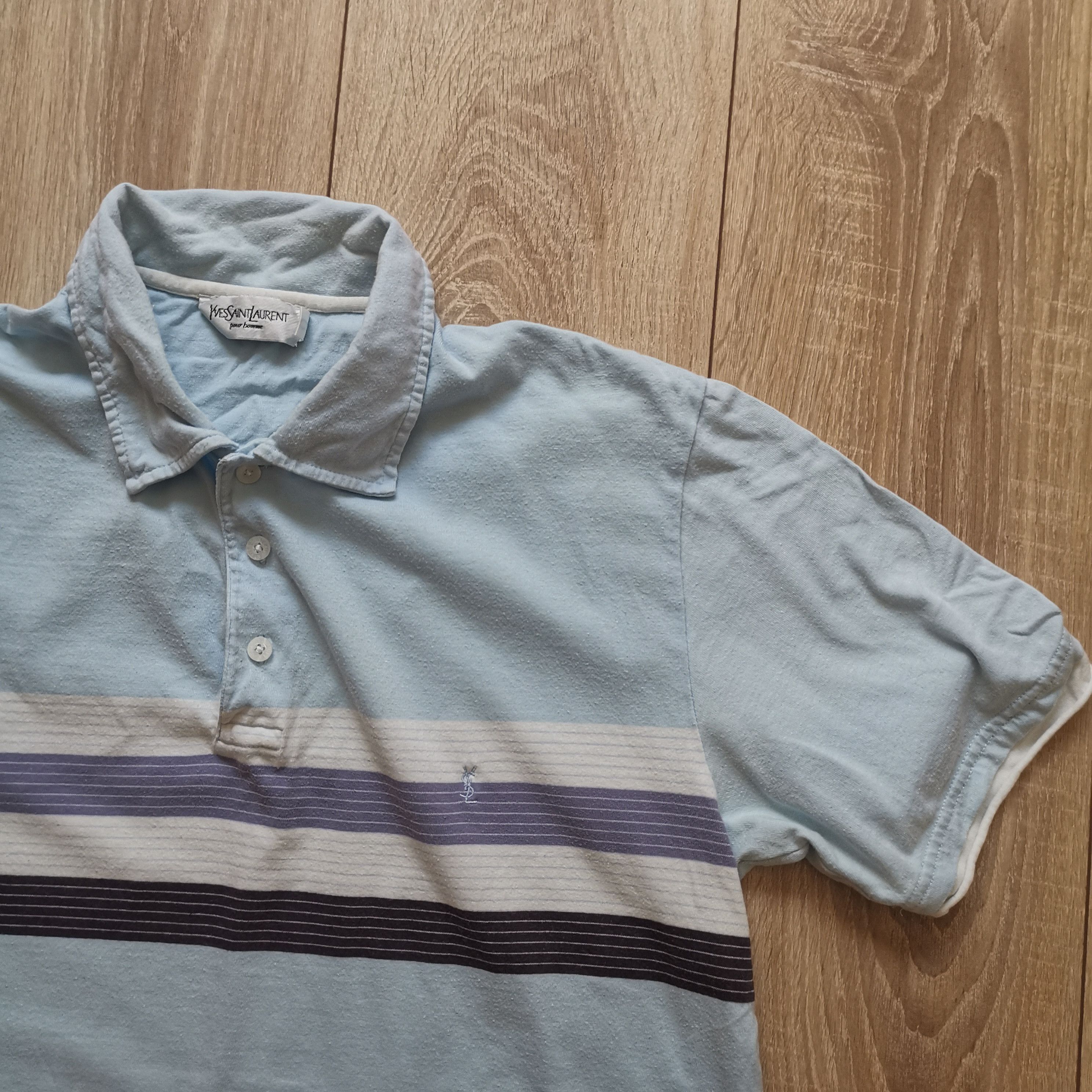Vintage Yves Saint Laurent striped polo size L Size US L / EU 52-54 / 3 - 5 Thumbnail