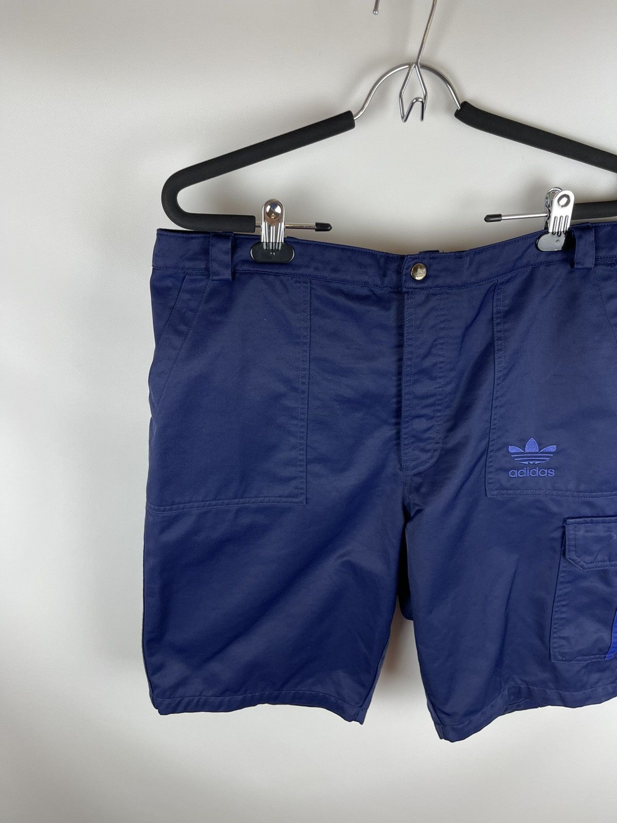 Vintage Adidas vintage 90s pocket 3 stripes cargo shorts Size US 35 - 4 Thumbnail