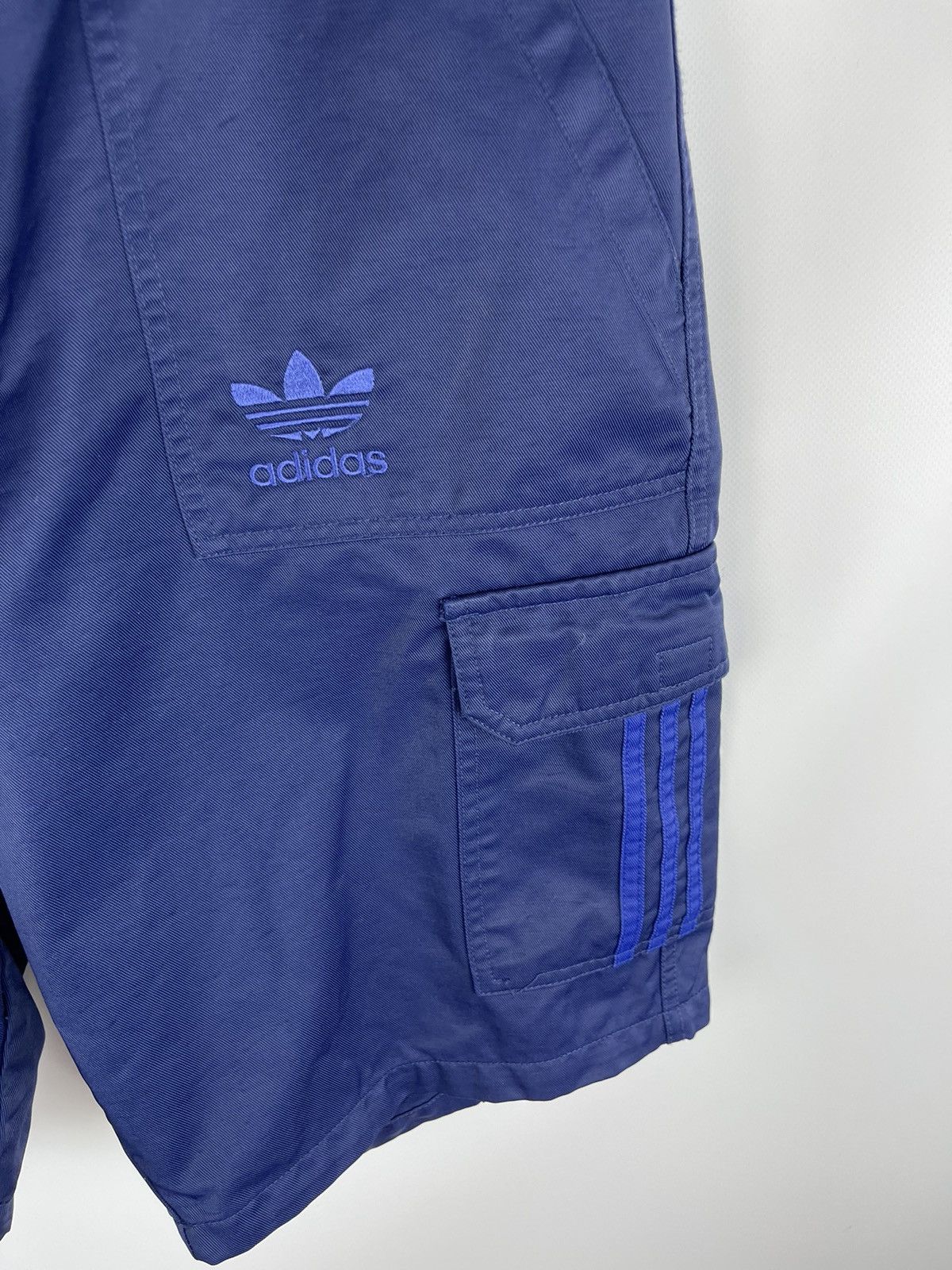 Vintage Adidas vintage 90s pocket 3 stripes cargo shorts Size US 35 - 6 Thumbnail