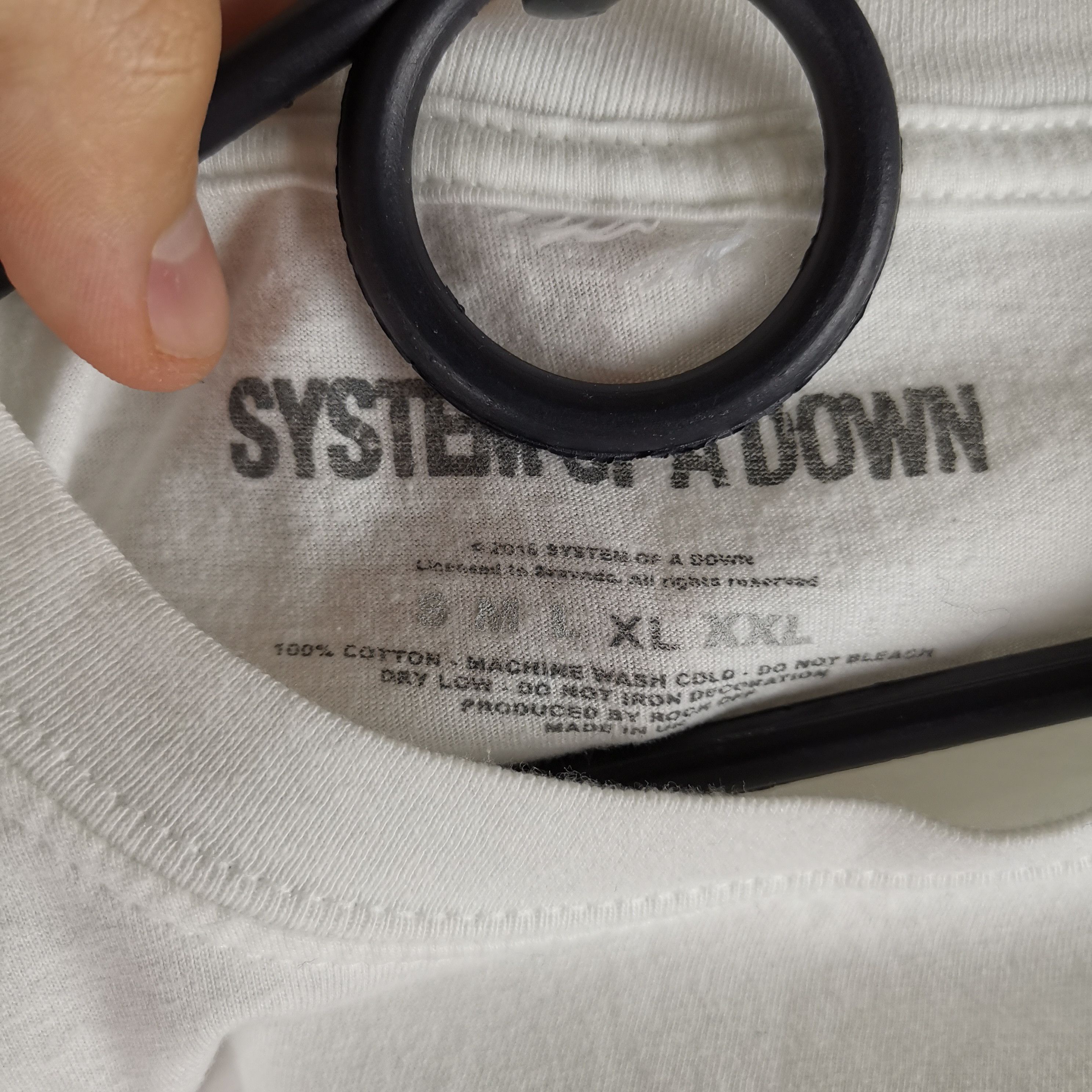 Band Tees System of a down 2016 white band tee shirt Size US XL / EU 56 / 4 - 3 Thumbnail