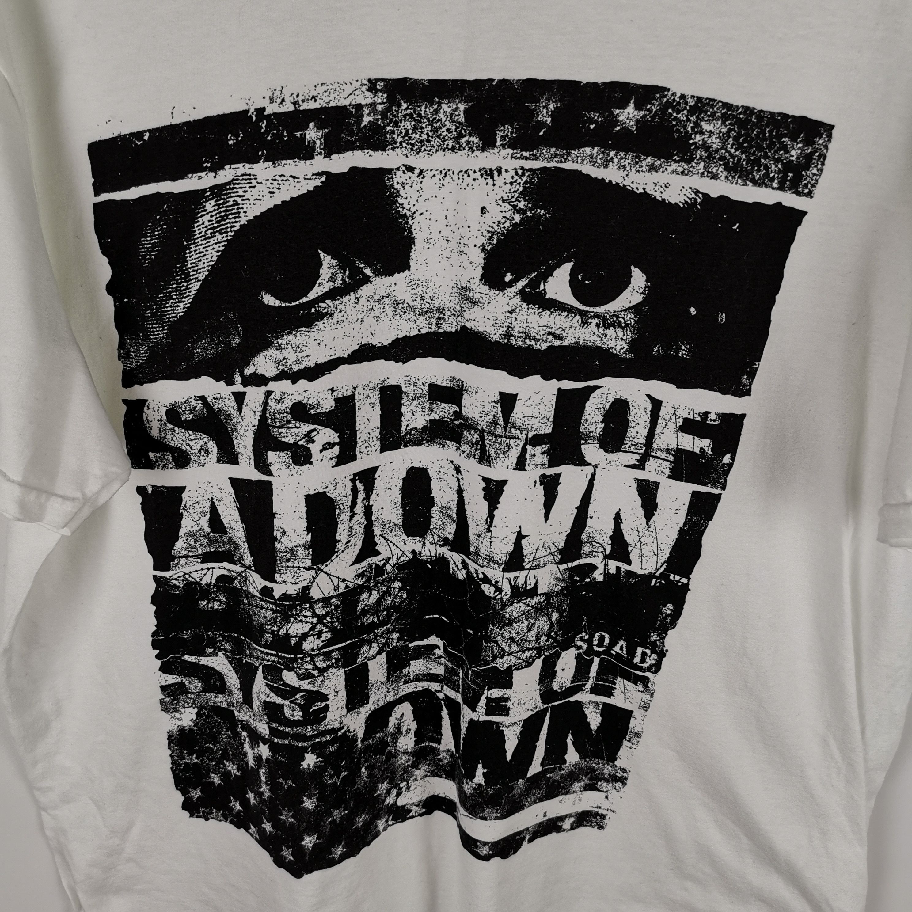 Band Tees System of a down 2016 white band tee shirt Size US XL / EU 56 / 4 - 4 Thumbnail