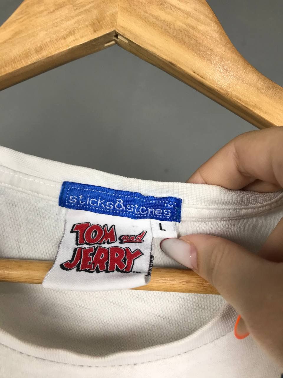 Vintage Tom & Jerry vintage movie cult tee Size US L / EU 52-54 / 3 - 4 Thumbnail