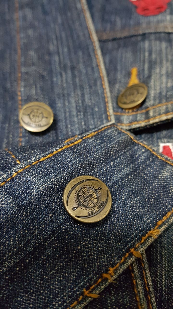 NBA Vintage NBA Teams Embroidered Denim Jacket, 2XL. Size US XXL / EU 58 / 5 - 9 Thumbnail