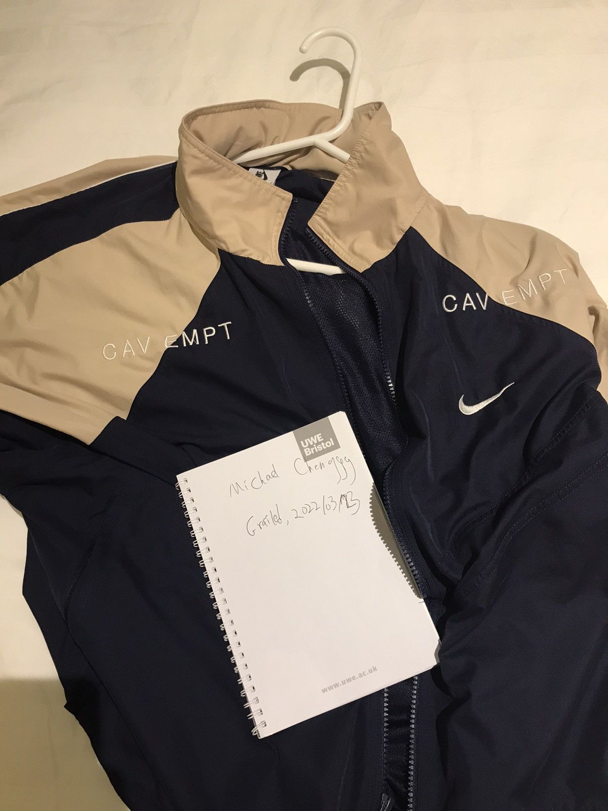 Nike Nike Cav Empt Track Jacket Navy Tan Grailed