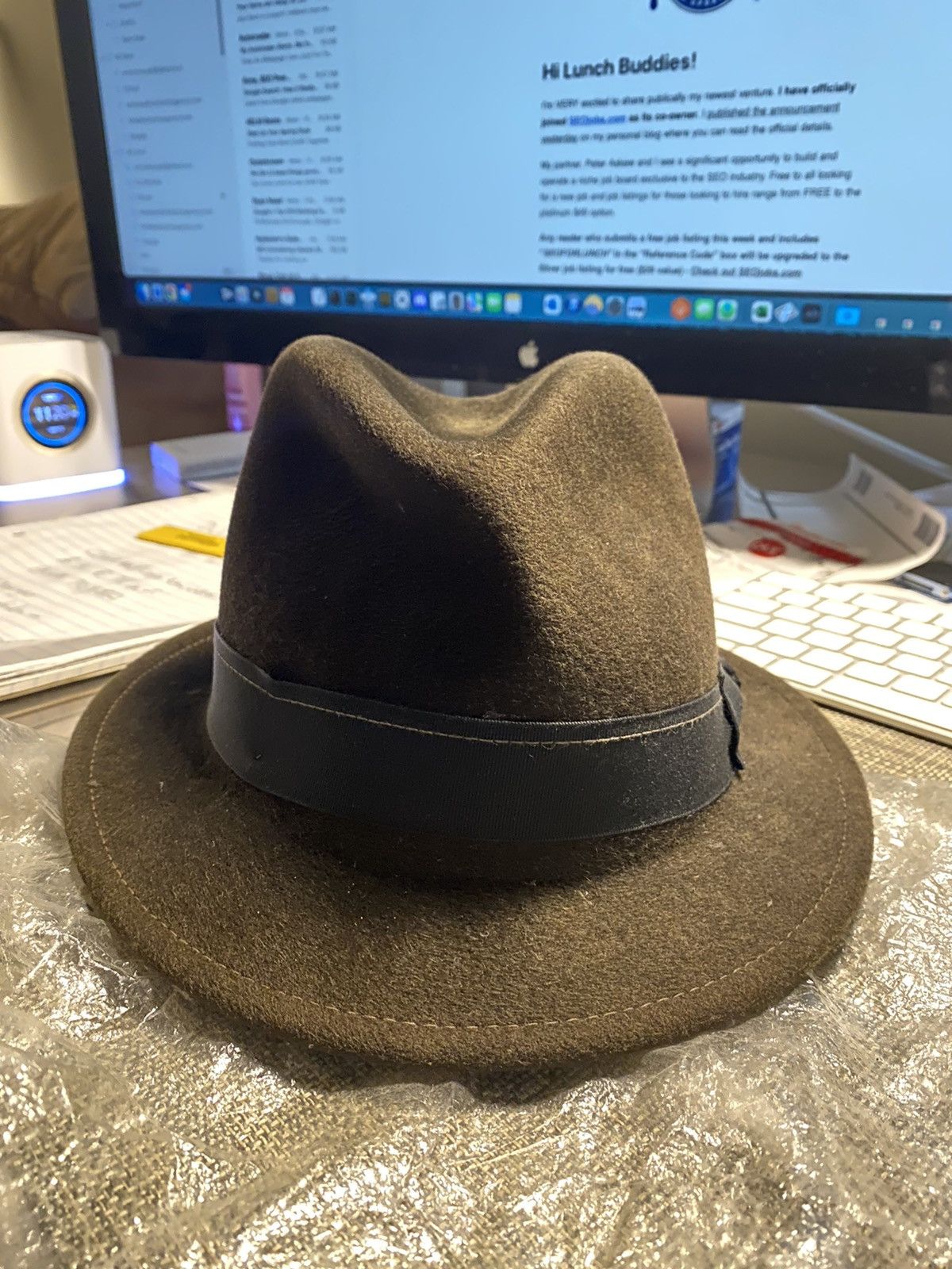 Goorin Brothers Fedora: Wool, Brown, New, Small 1/8
