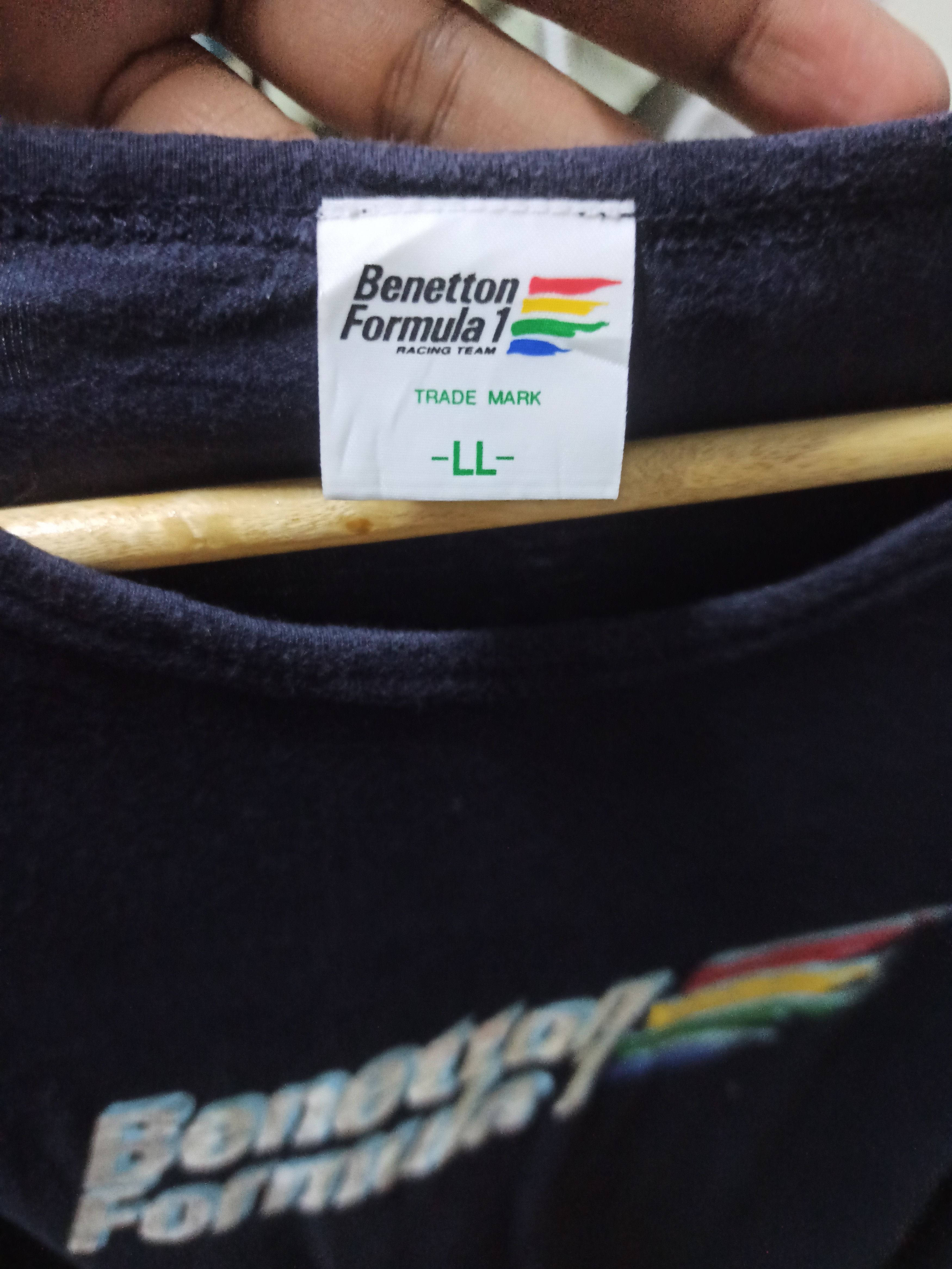 Benetton × Formula 1 × Vintage Vintage Benetton Formula 1 Racing Team Tshirt Size US L / EU 52-54 / 3 - 5 Thumbnail