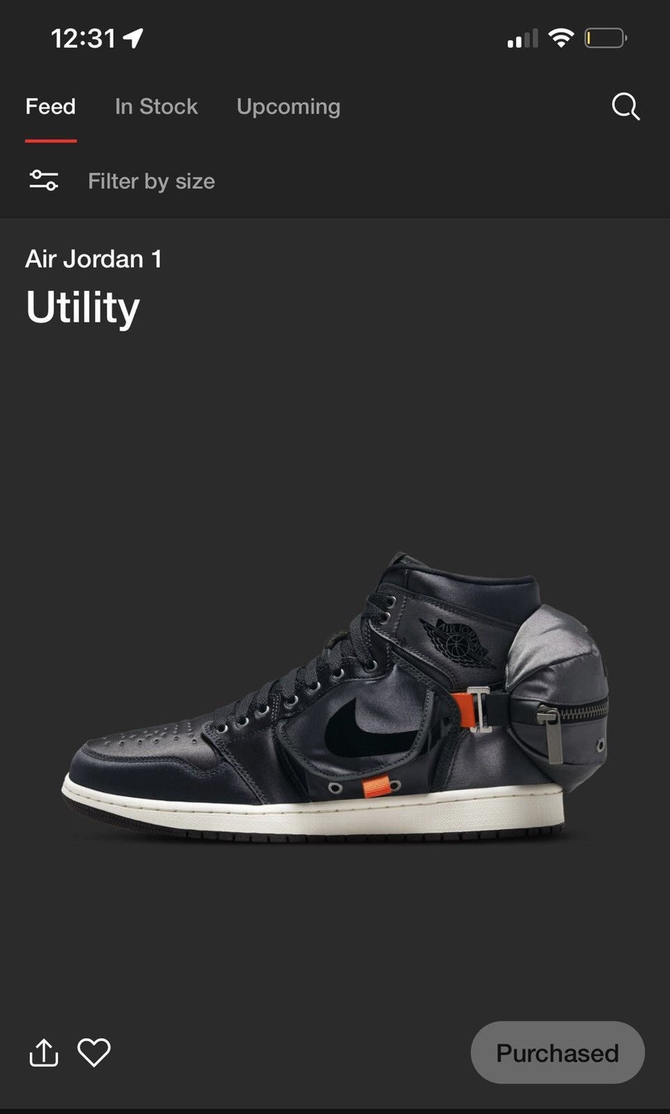 Jordan Brand Nike Air Jordan 1 Retro High OG SP Utility DN4336-001 Sz 12 Size US 12 / EU 45 - 1 Thumbnail