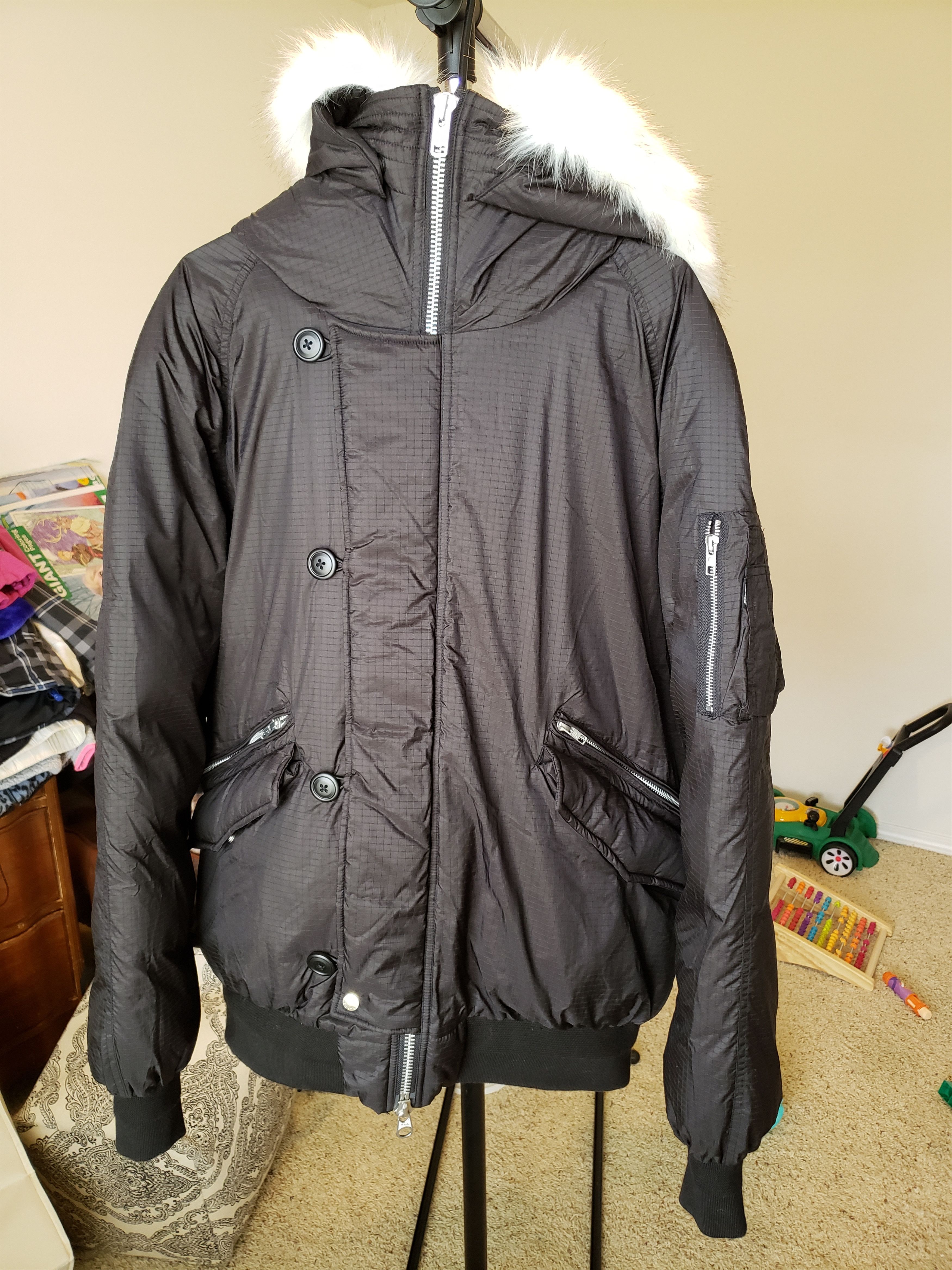Palace Palace P-2B Short Parka Black XL | Grailed