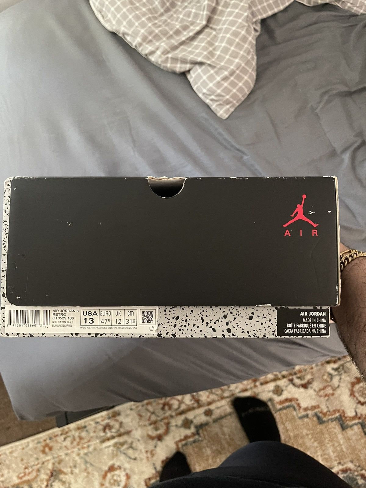Jordan Brand Jordan 6 Carmine 2021 Size US 13 / EU 46 - 7 Thumbnail