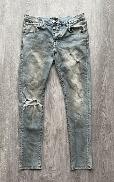 Purple P001 Light Dirty Wax Denim Jean | Grailed