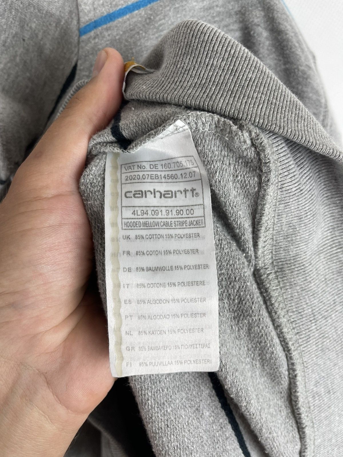 Carhartt Carhartt WIP vintage hooded mellow cable stripe jacket Size US M / EU 48-50 / 2 - 8 Thumbnail