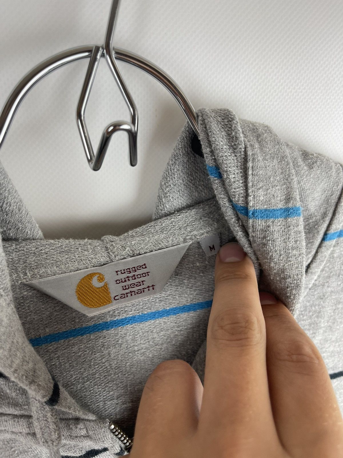 Carhartt Carhartt WIP vintage hooded mellow cable stripe jacket Size US M / EU 48-50 / 2 - 5 Thumbnail