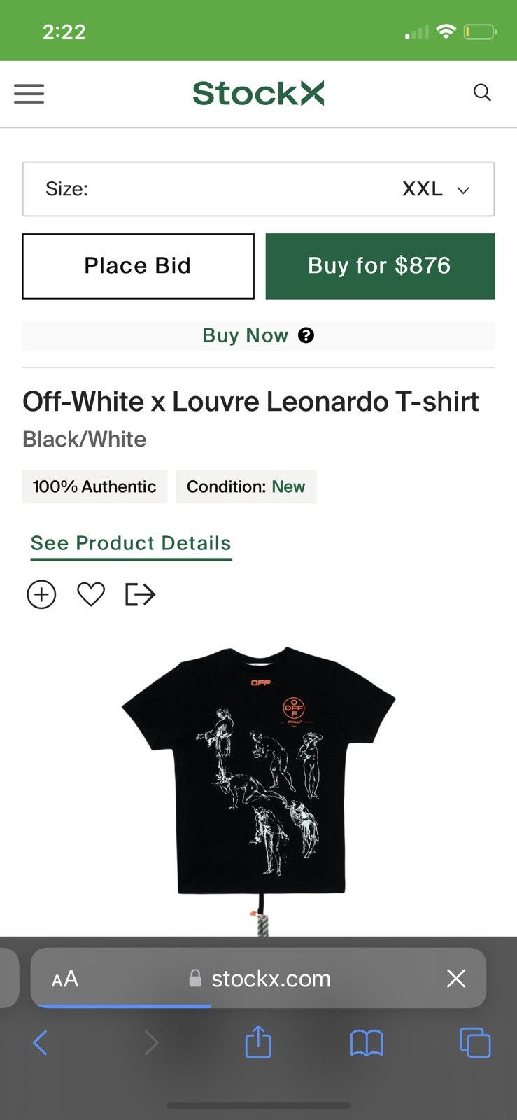 Off white t shirt on sale louvre