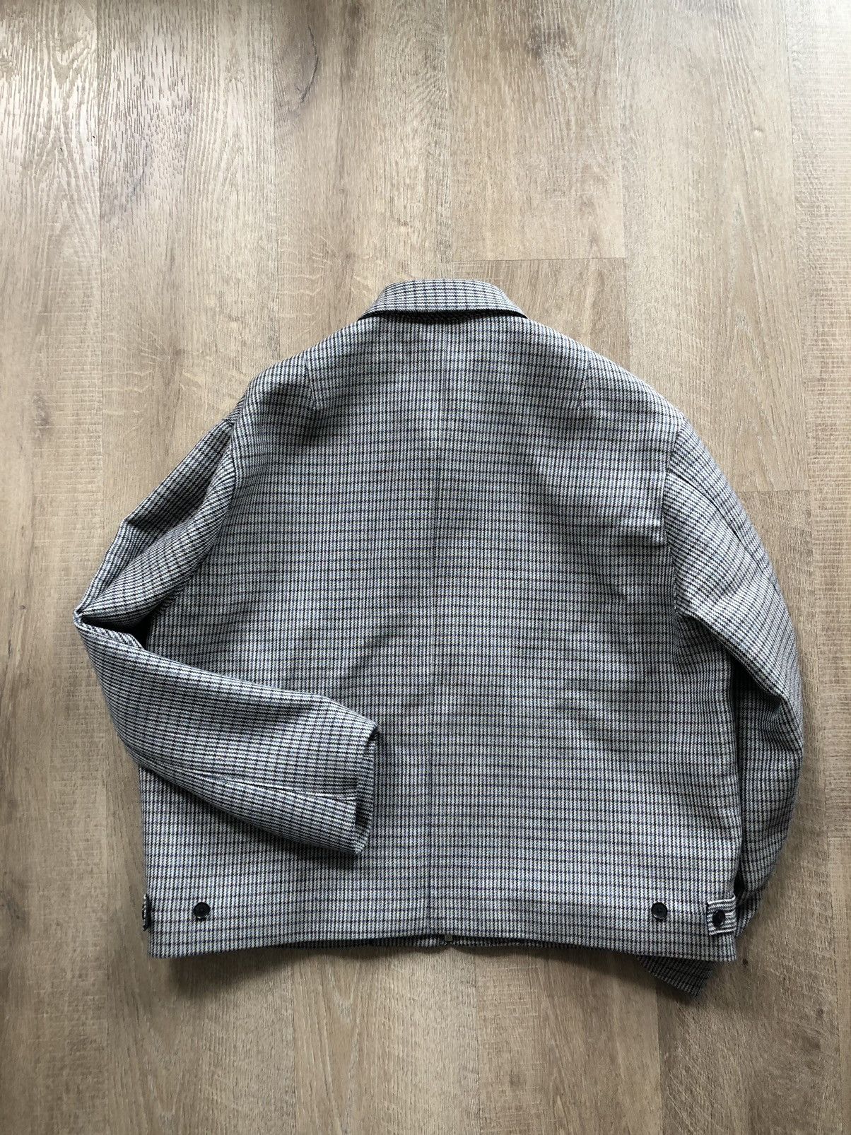 Auralee Double Face Check Zip Blouson | Grailed