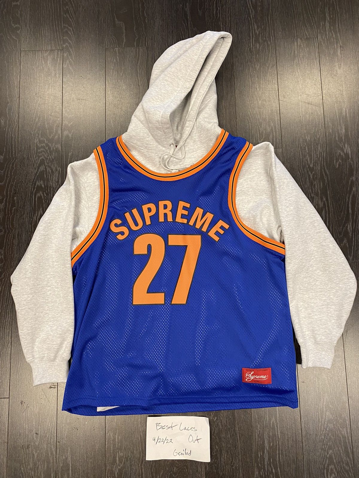 Supreme Jersey Hoodie | Grailed