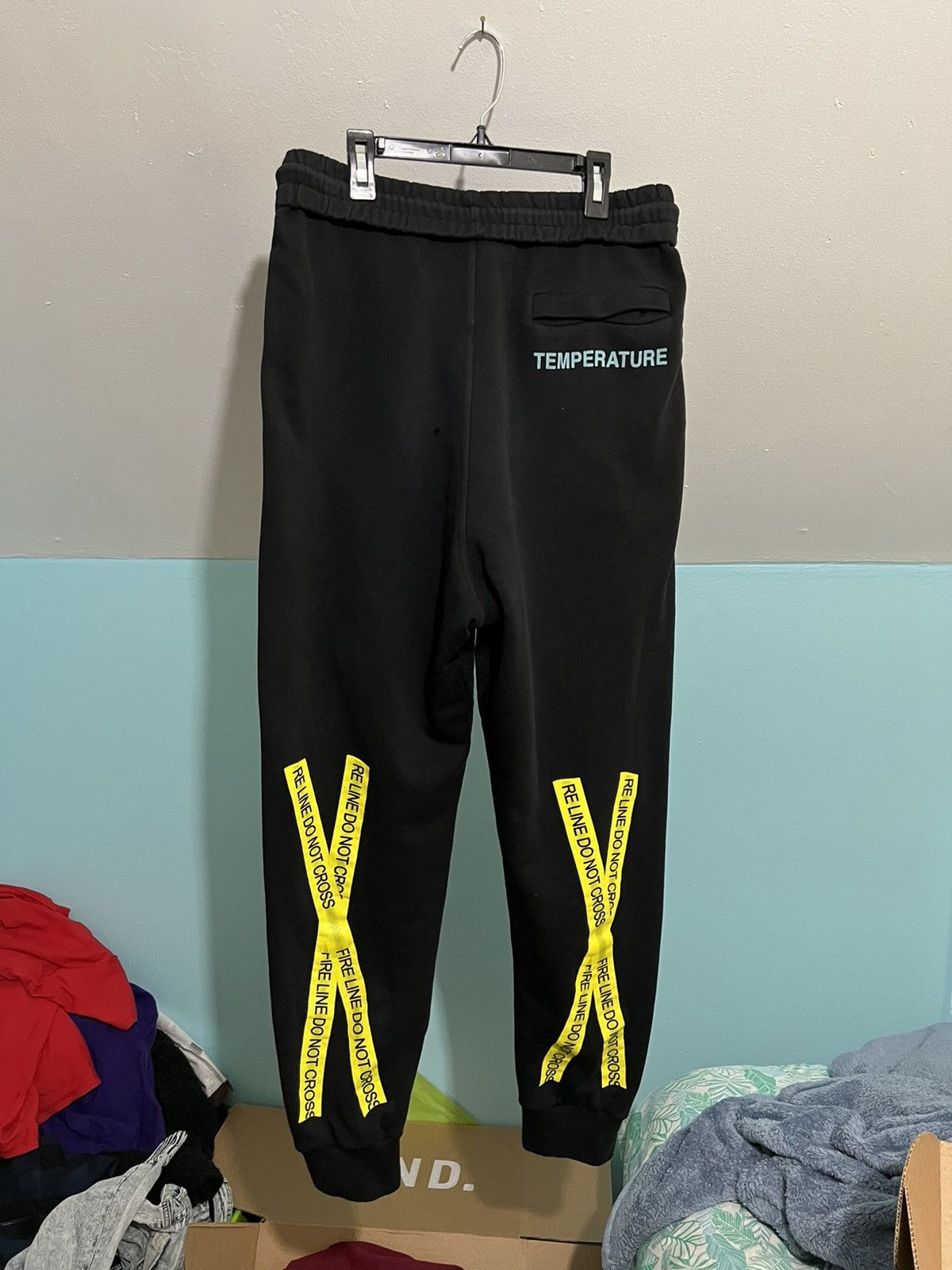 Off-White Off-White “Temperature” Fire Line sweatpants sz small Size US 31 - 1 Thumbnail