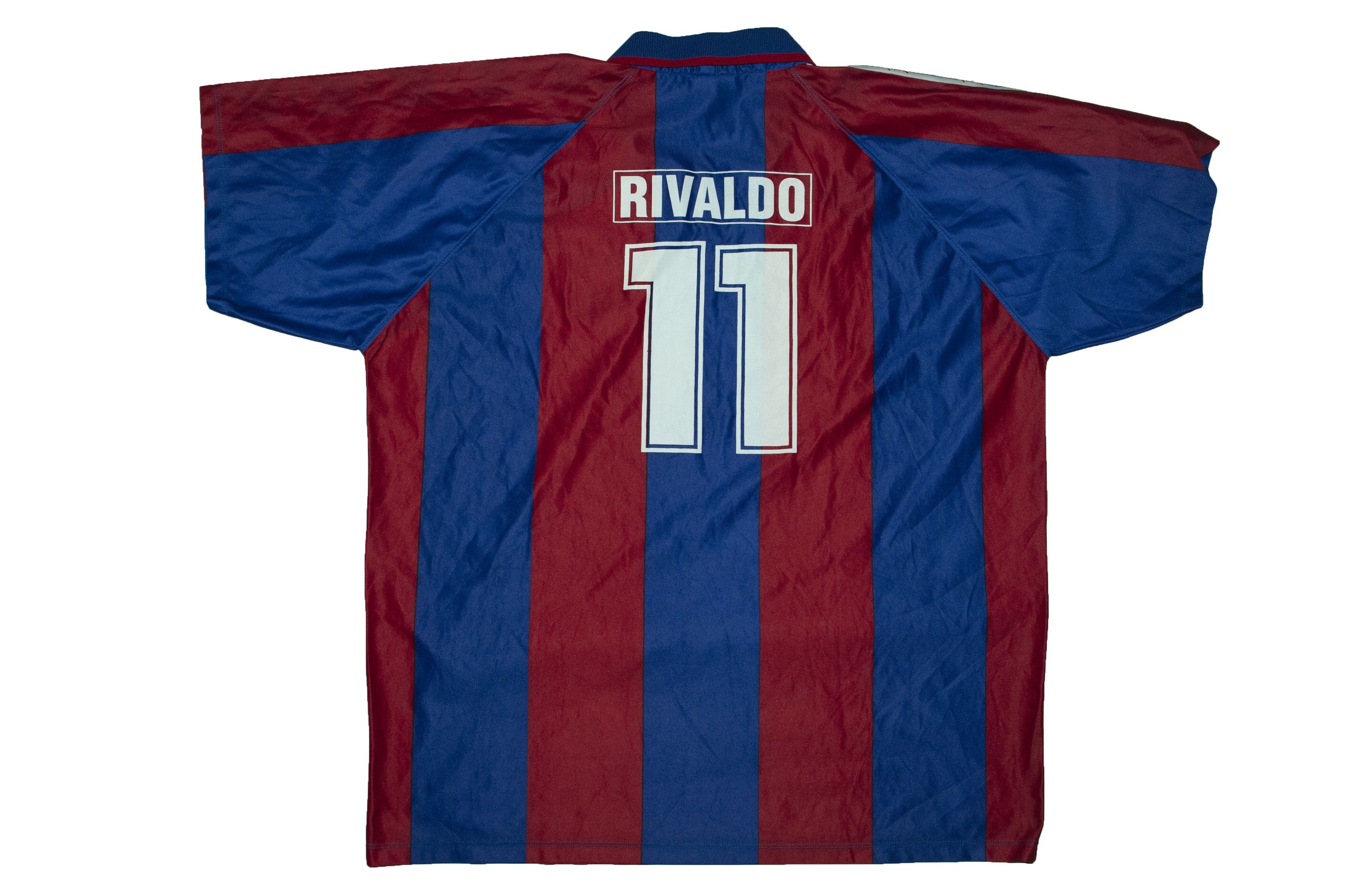 Other Vintage 90s Rivaldo #11 FCBarcelona Jersey Size US XXL / EU 58 / 5 - 2 Thumbnail