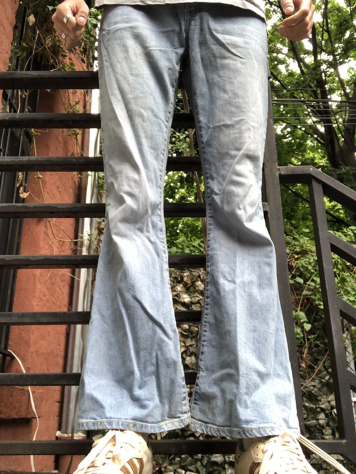 Vintage Levis 544 Flare Jeans Blue Denim Grailed