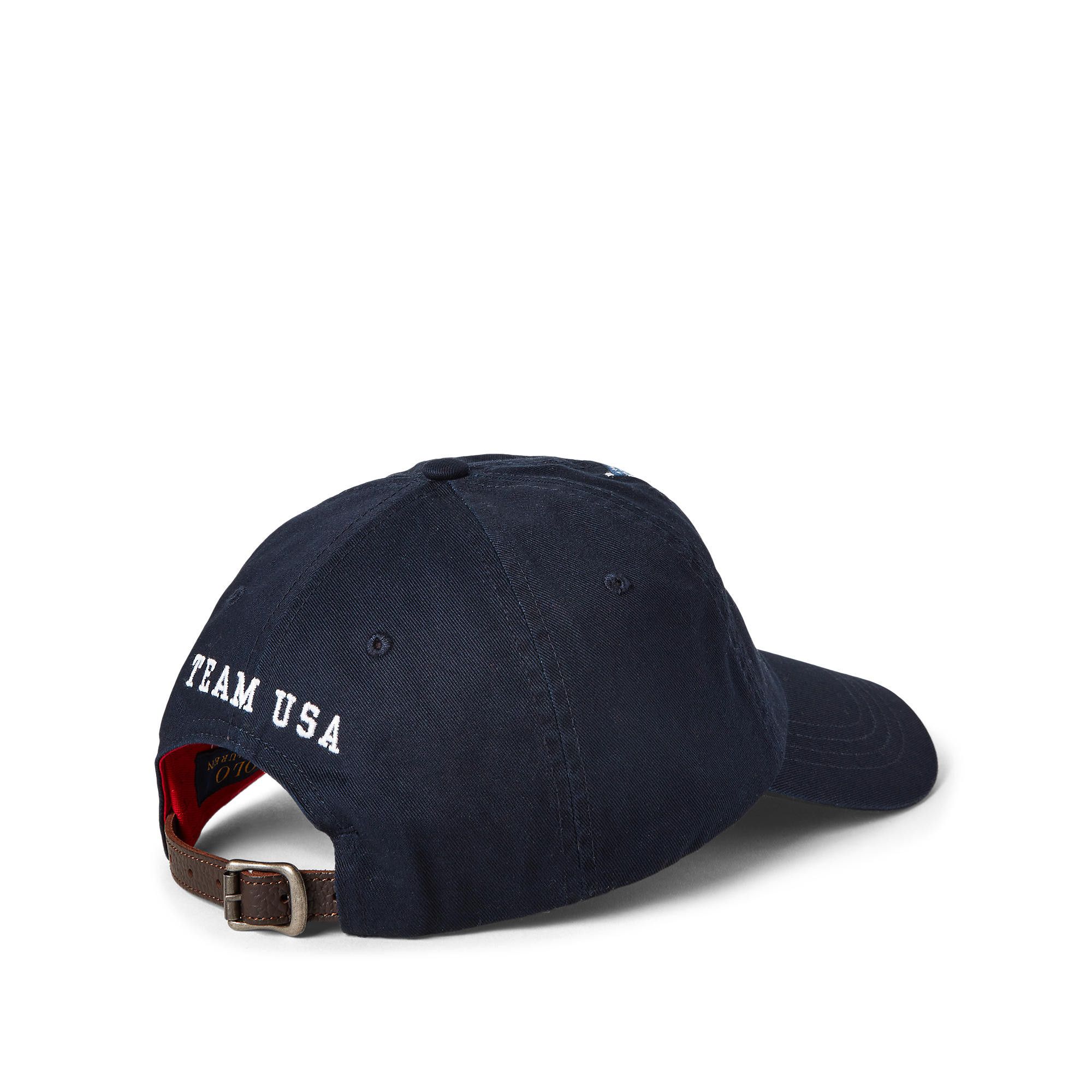 Polo Ralph Lauren POLO RALPH LAUREN X TEAM USA BEAR CAP - AVIATOR Navy Size ONE SIZE - 2 Thumbnail