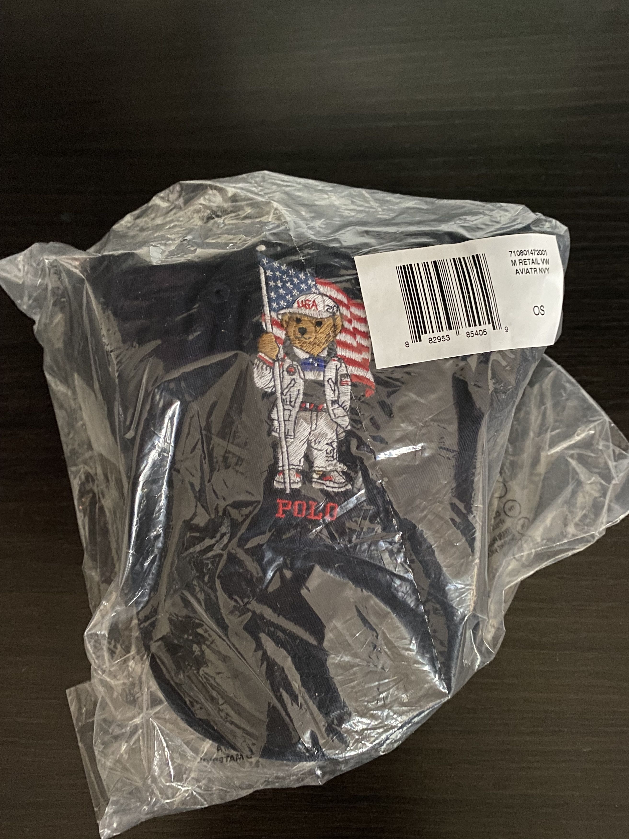 Polo Ralph Lauren POLO RALPH LAUREN X TEAM USA BEAR CAP - AVIATOR Navy Size ONE SIZE - 3 Thumbnail