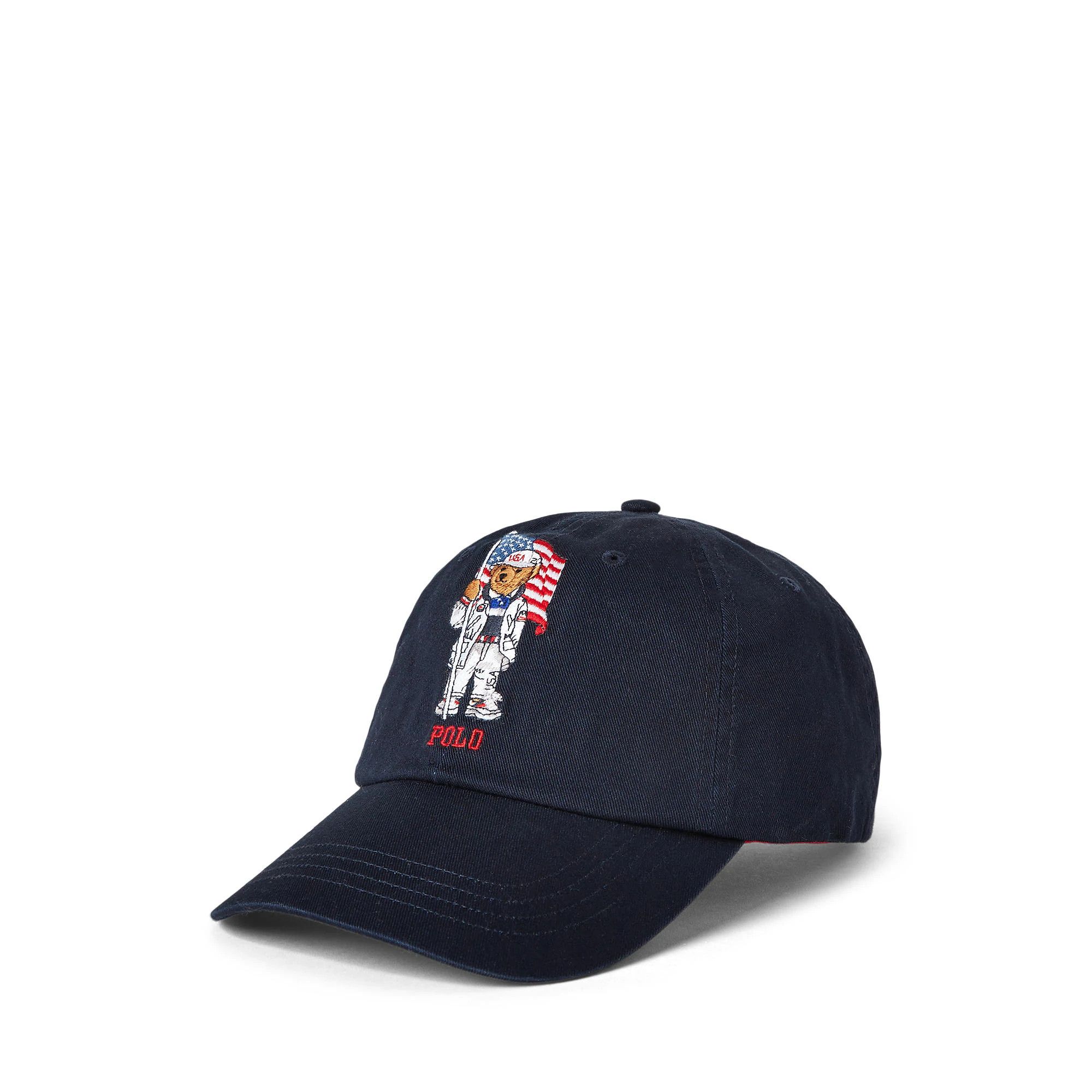 Polo Ralph Lauren POLO RALPH LAUREN X TEAM USA BEAR CAP - AVIATOR Navy Size ONE SIZE - 1 Thumbnail