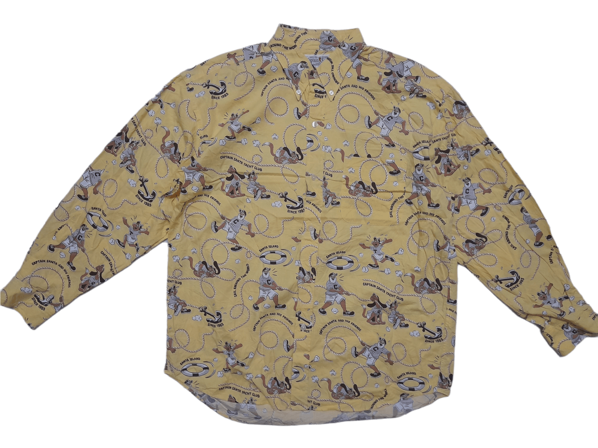 Captain Santors × Japanese Brand 90s Captain Santa Fullprint Button Down (E22) Size US L / EU 52-54 / 3 - 1 Thumbnail