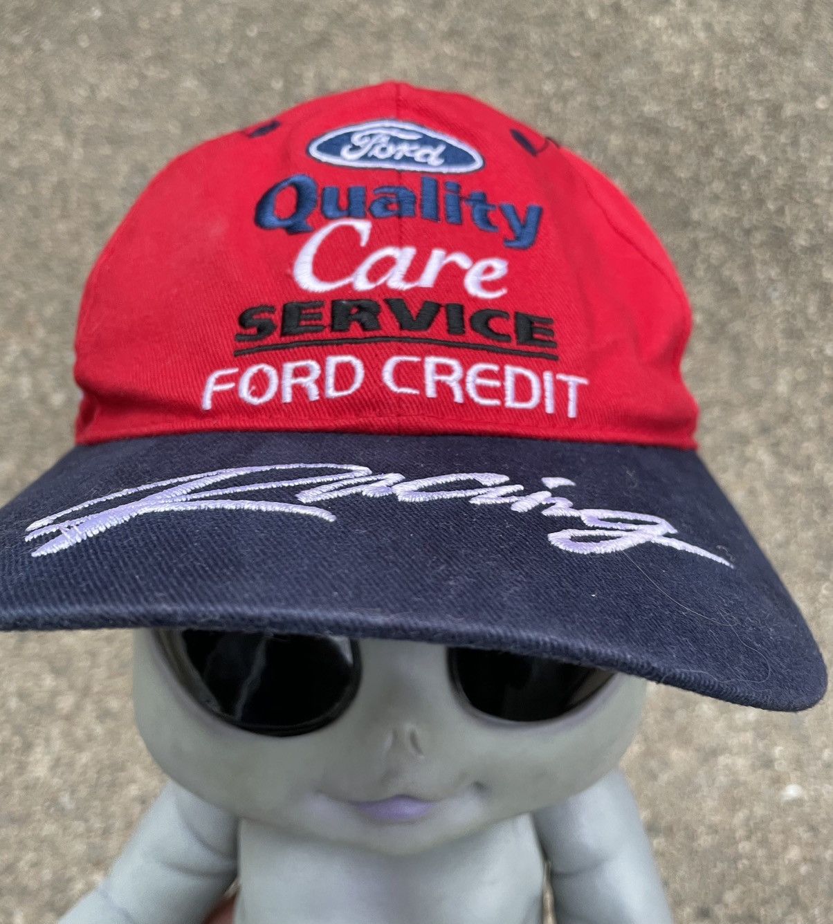 Ford 90s Dale Jarrett Ford 88 Snapback Hat NASCAR Racing Size ONE SIZE - 1 Thumbnail