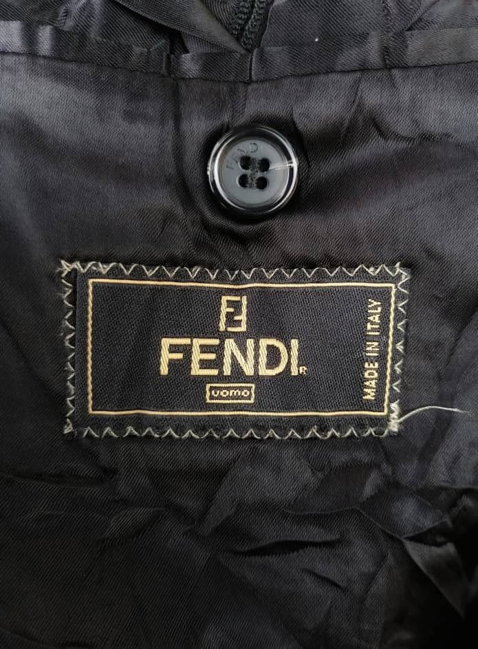 Fendi Vintage Fendi Long Coat Wool Jacket Size US L / EU 52-54 / 3 - 13 Thumbnail