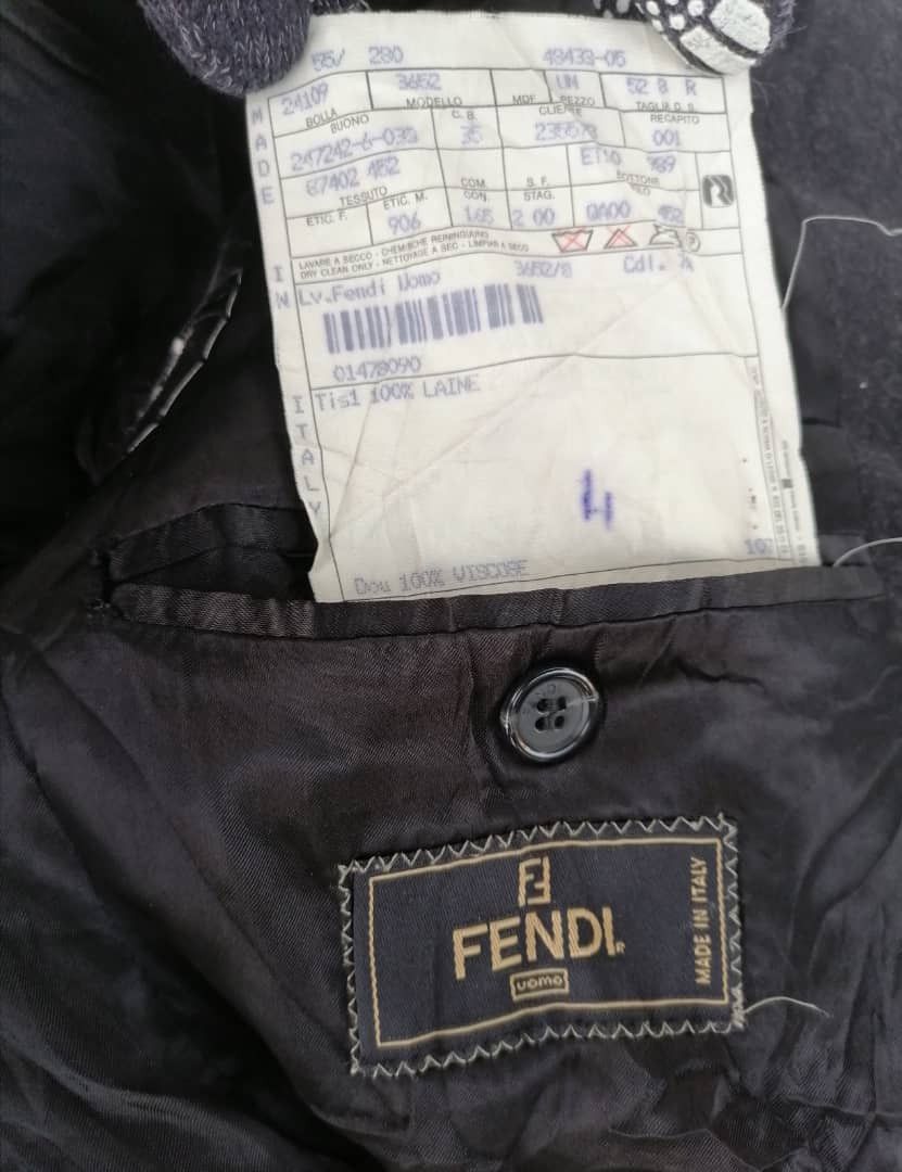 Fendi Vintage Fendi Long Coat Wool Jacket Size US L / EU 52-54 / 3 - 15 Thumbnail