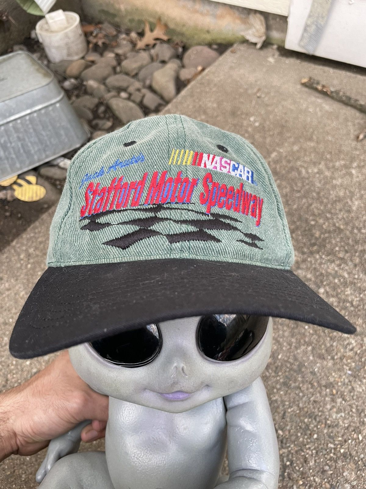 NASCAR × Vintage 90s Vintage Stanford Motor Speedway NASCAR Snapback Hat Size ONE SIZE - 2 Thumbnail
