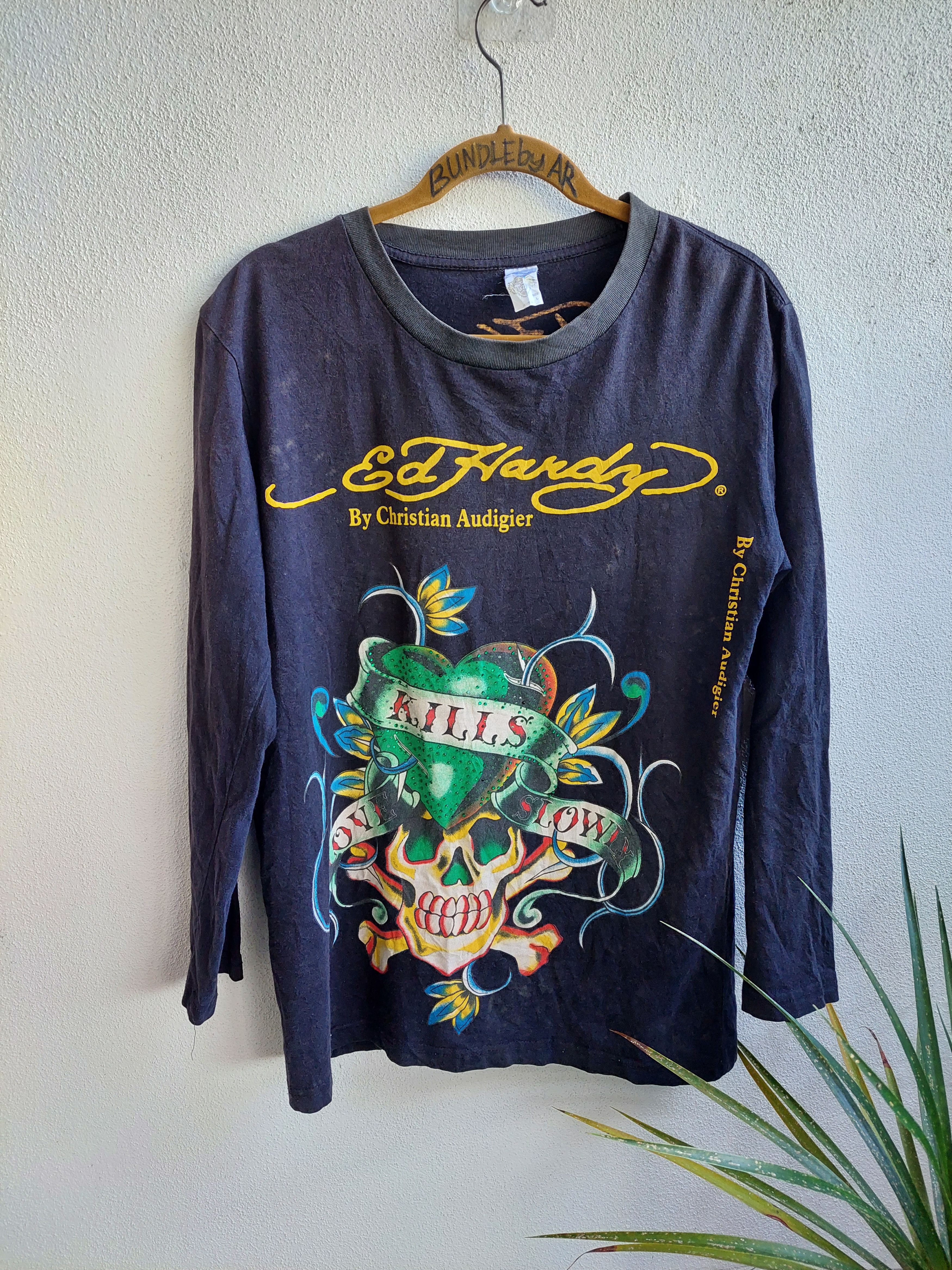 Christian Audigier X Ed Hardy Tshirt Long Sleeve