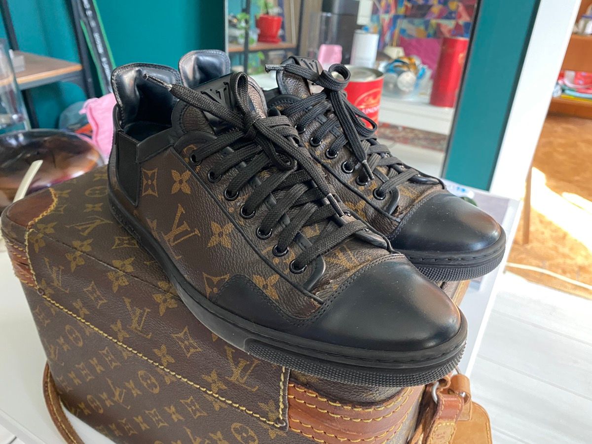 Louis Vuitton, Shoes, Louis Vuitton Mens Black Slalom Sneaker