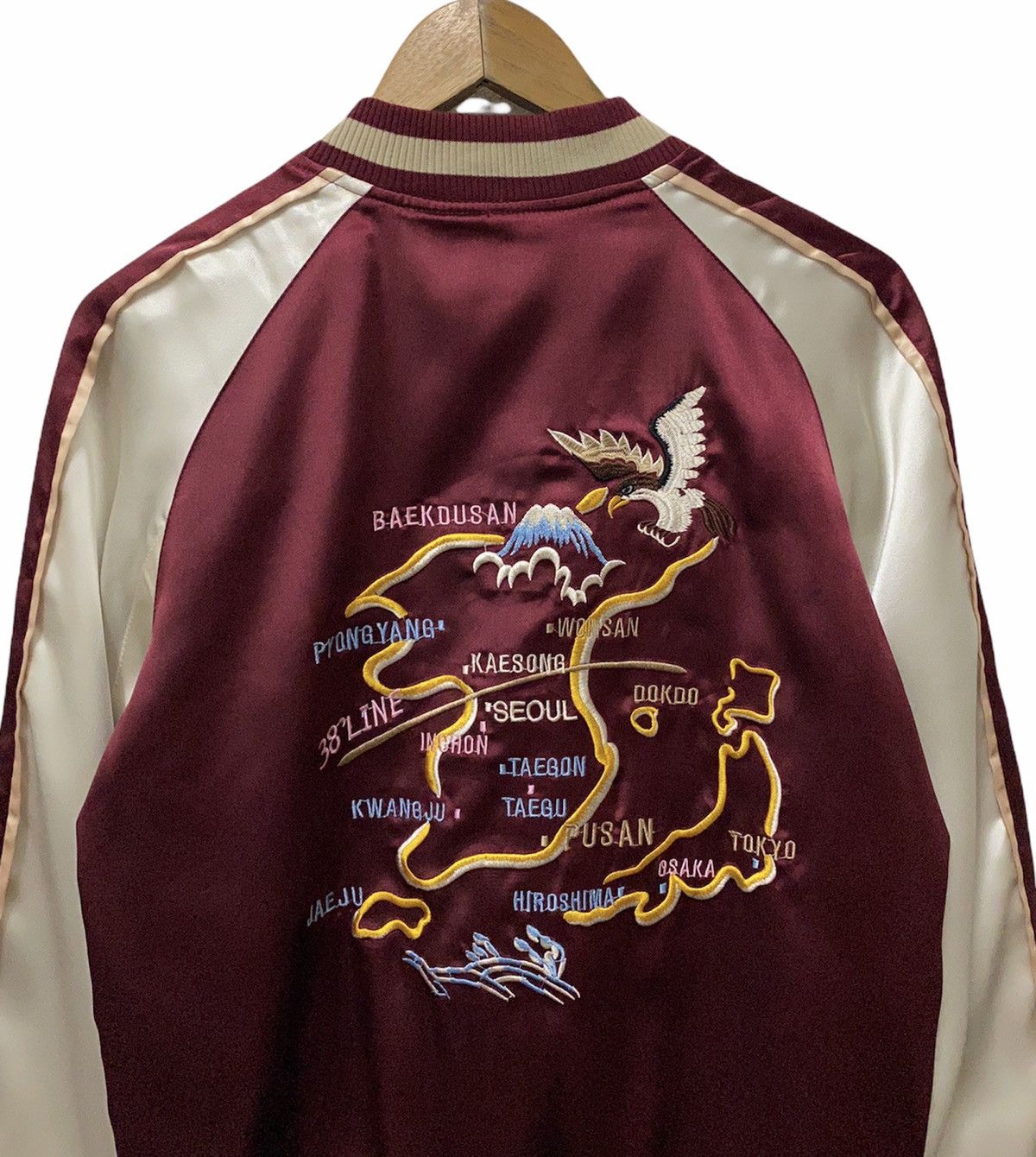 Japanese Brand 🔥Vintage Japan Sukajan Eagle Hawk Souvenir Jacket Size US S / EU 44-46 / 1 - 7 Thumbnail