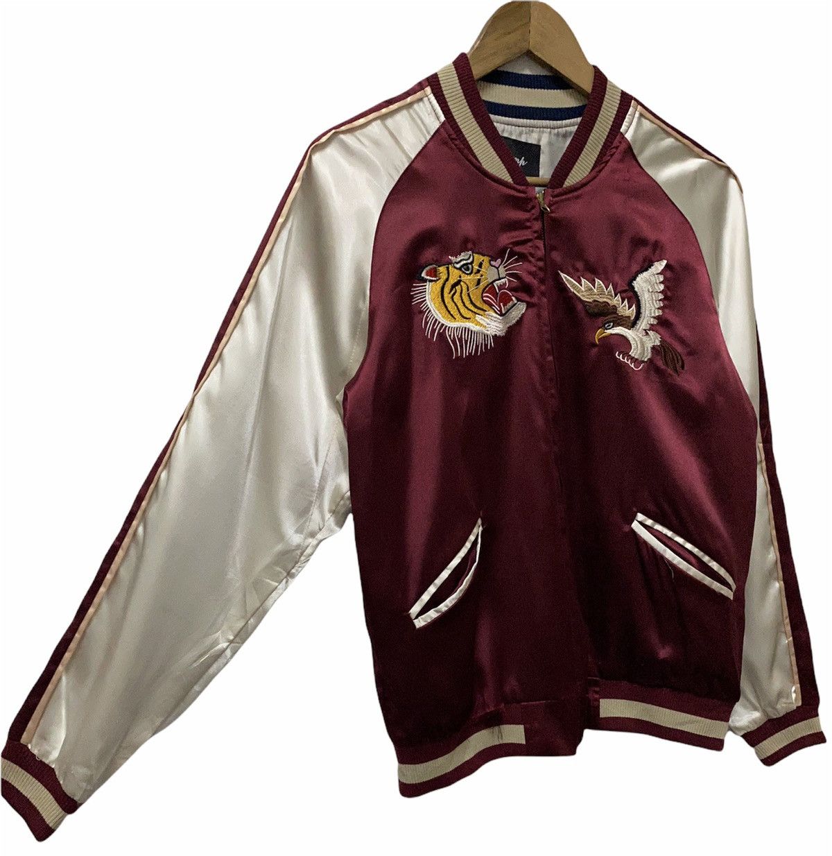 Japanese Brand 🔥Vintage Japan Sukajan Eagle Hawk Souvenir Jacket Size US S / EU 44-46 / 1 - 4 Thumbnail