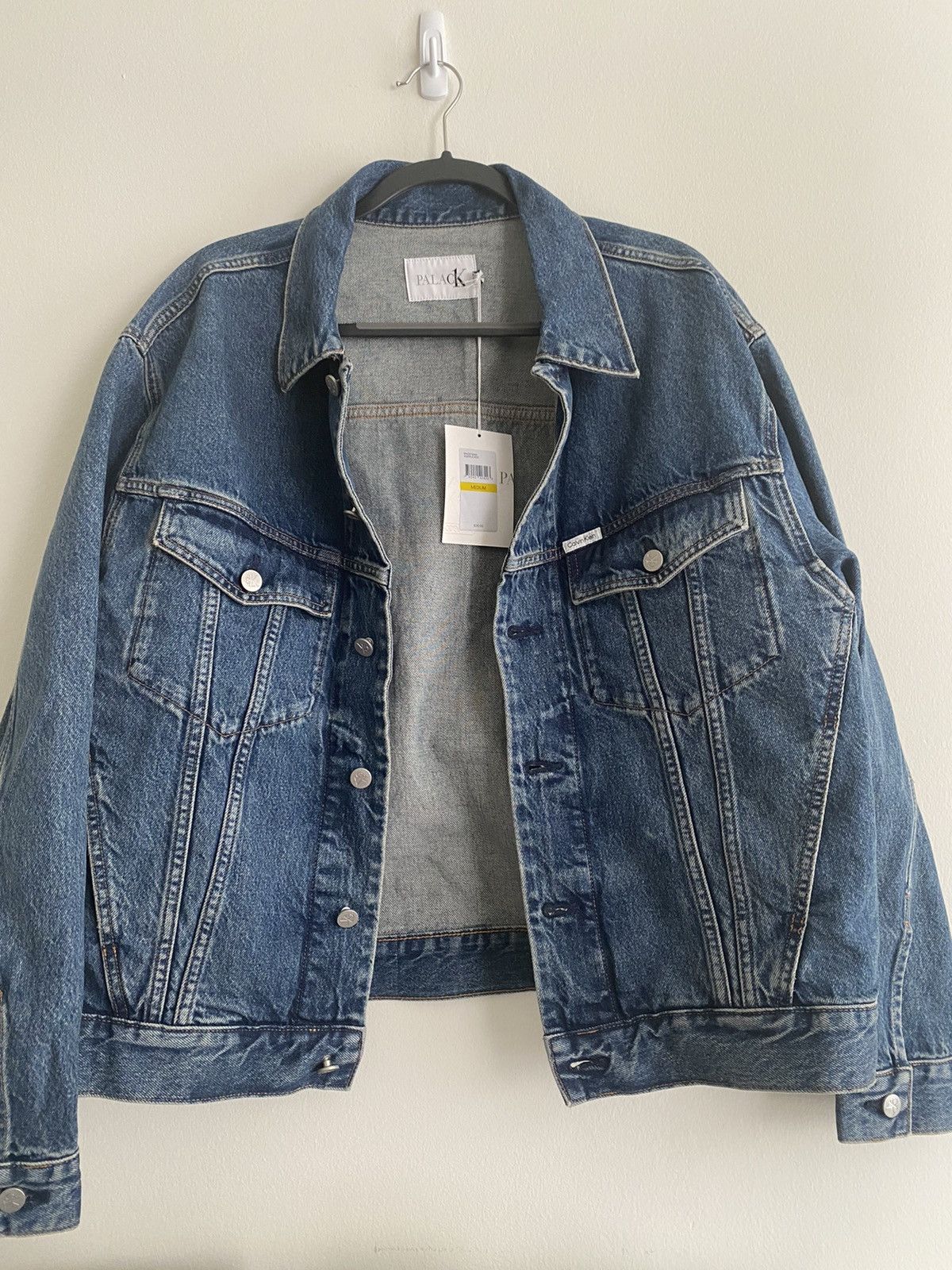 LカラーCK1 Palace Relaxed Trucker Denim Jacket