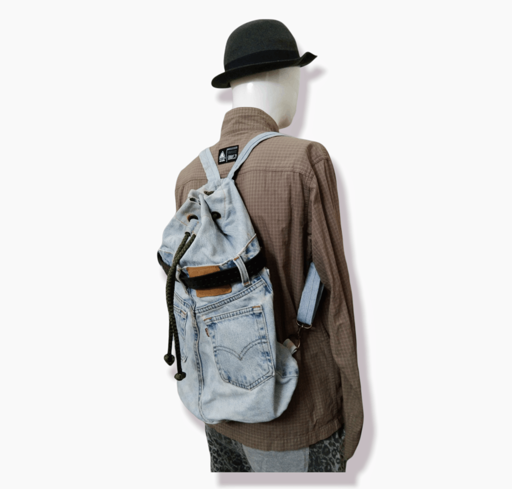 Levi's REPURPOSE VINTAGE LEVI'S 512 USA FABRIC DENIM BACKPACK Size ONE SIZE - 4 Thumbnail