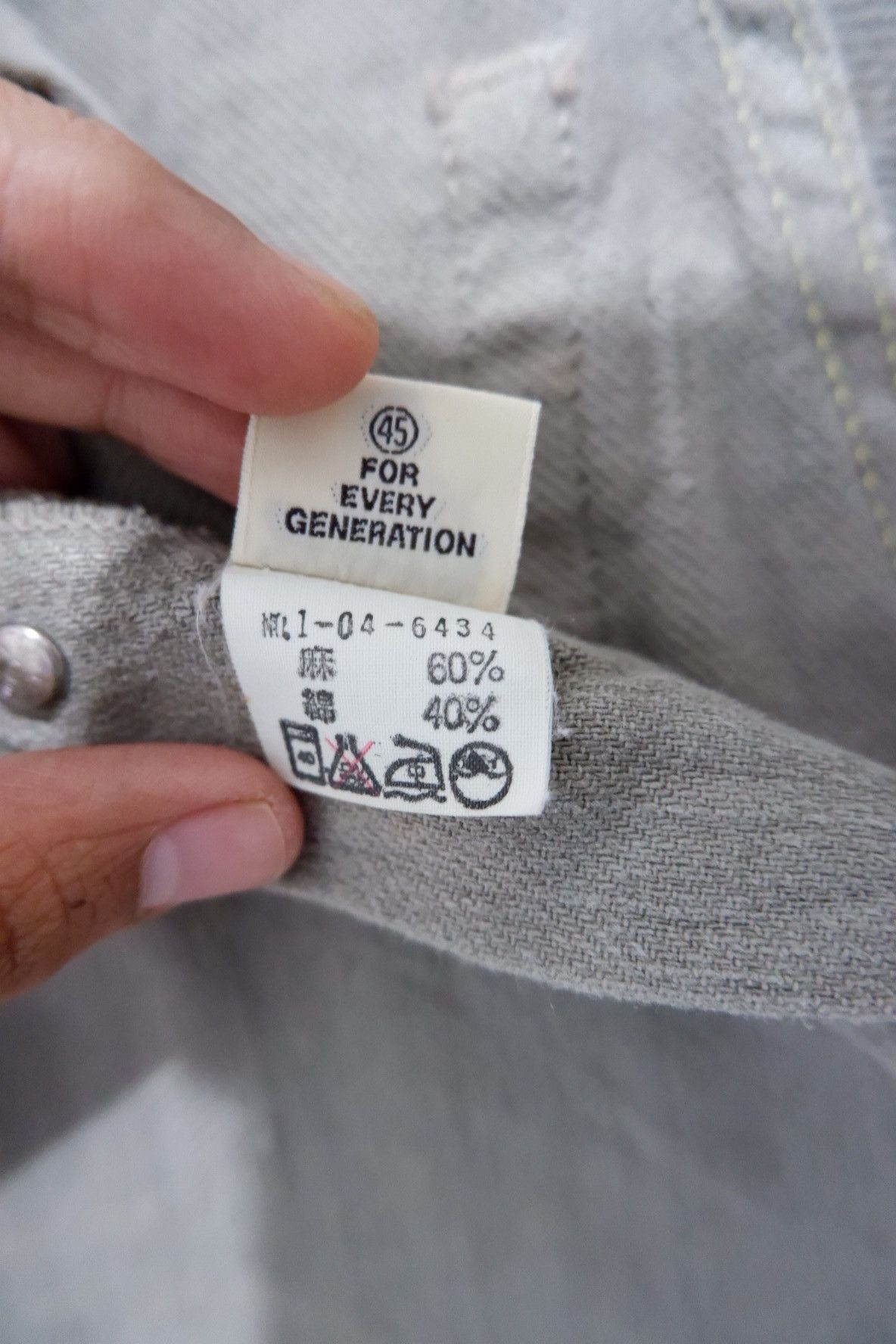 45rpm Vintage 45Rpm Hemp Linen Pants Size US 30 / EU 46 - 10 Thumbnail