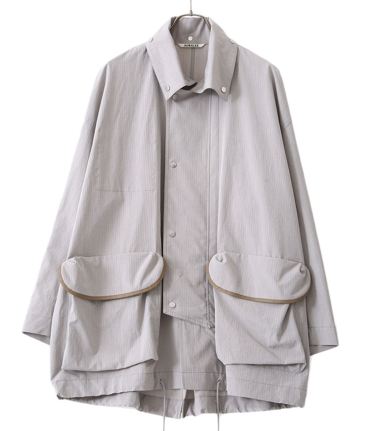 Auralee Washed Finx Ripstop Chambray Big Field Blouson | Grailed