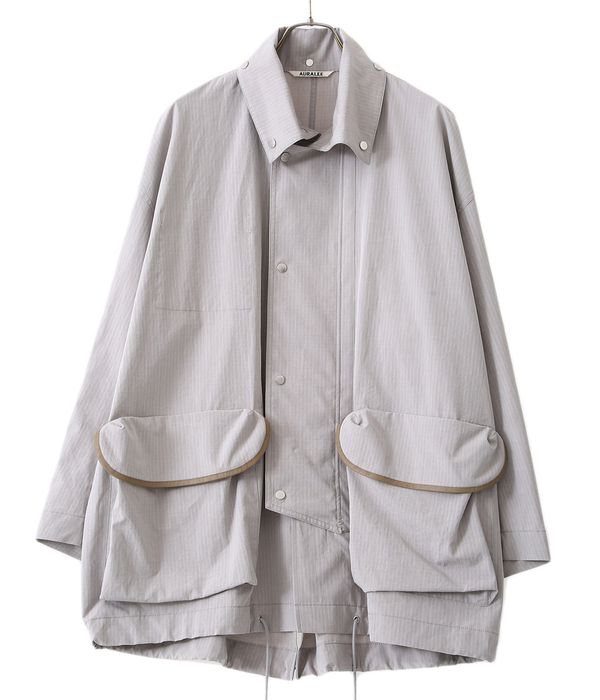 WASHED FINX RIPSTOP CHAMBRAY BIG FIELD BLOUSON (A21SB01FL