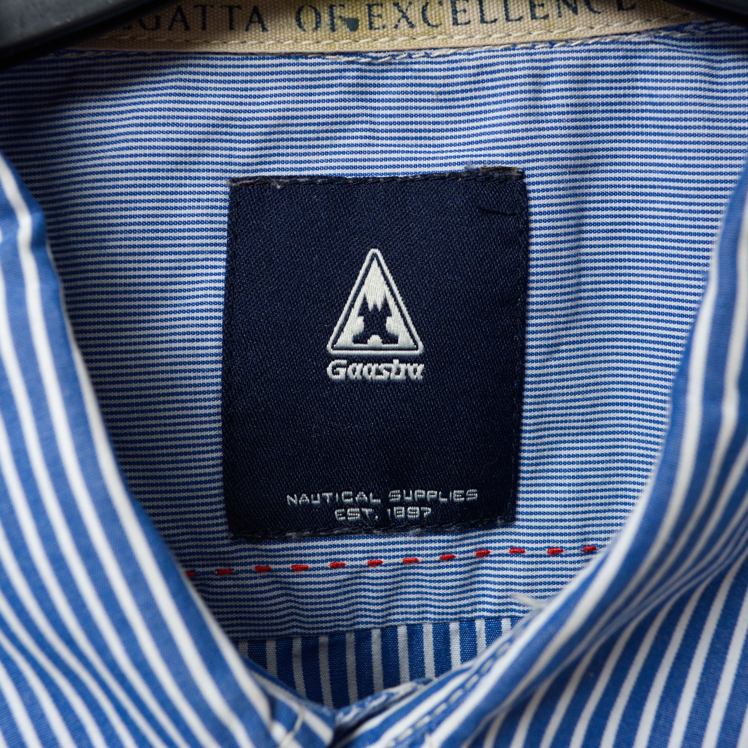 Other GAASTRA Casual Shirt Cotton Striped Long Sleeved Top Button Size US M / EU 48-50 / 2 - 4 Thumbnail
