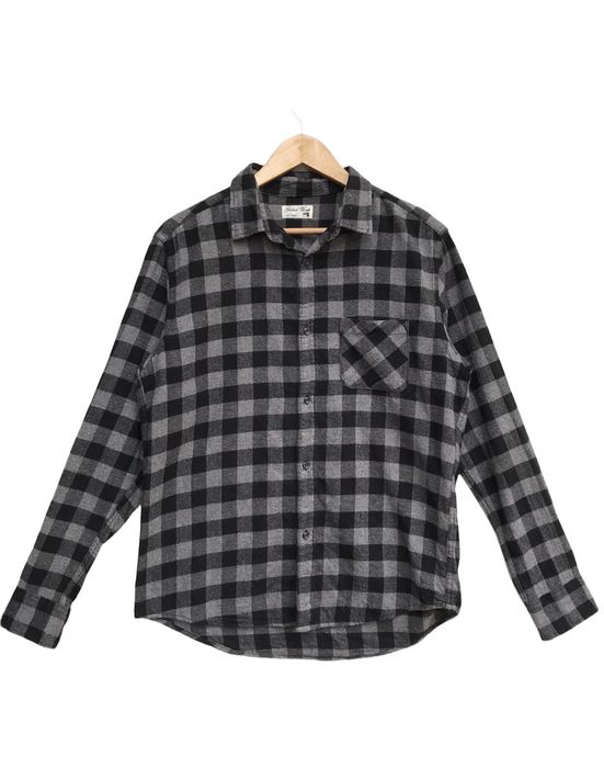 Japanese Brand Global Work Checked Flannel Shirt | Grailed