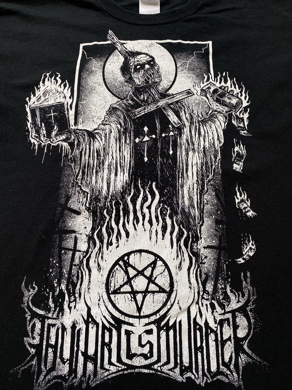 Band Tees Vintage Thy Art Is Murder Death Metal T Shirt Tee Emperor Size US L / EU 52-54 / 3 - 3 Thumbnail